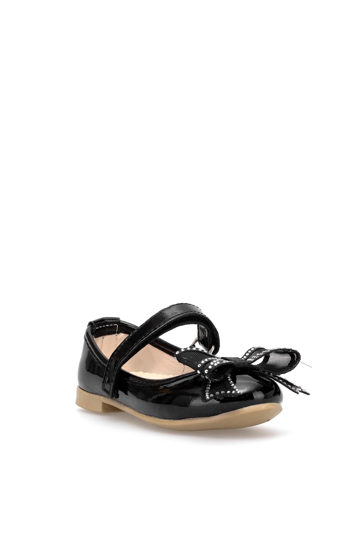 Elit HY-F-10003-25Y Patik Kız Çocuk Babet Siyah - Görsel 3