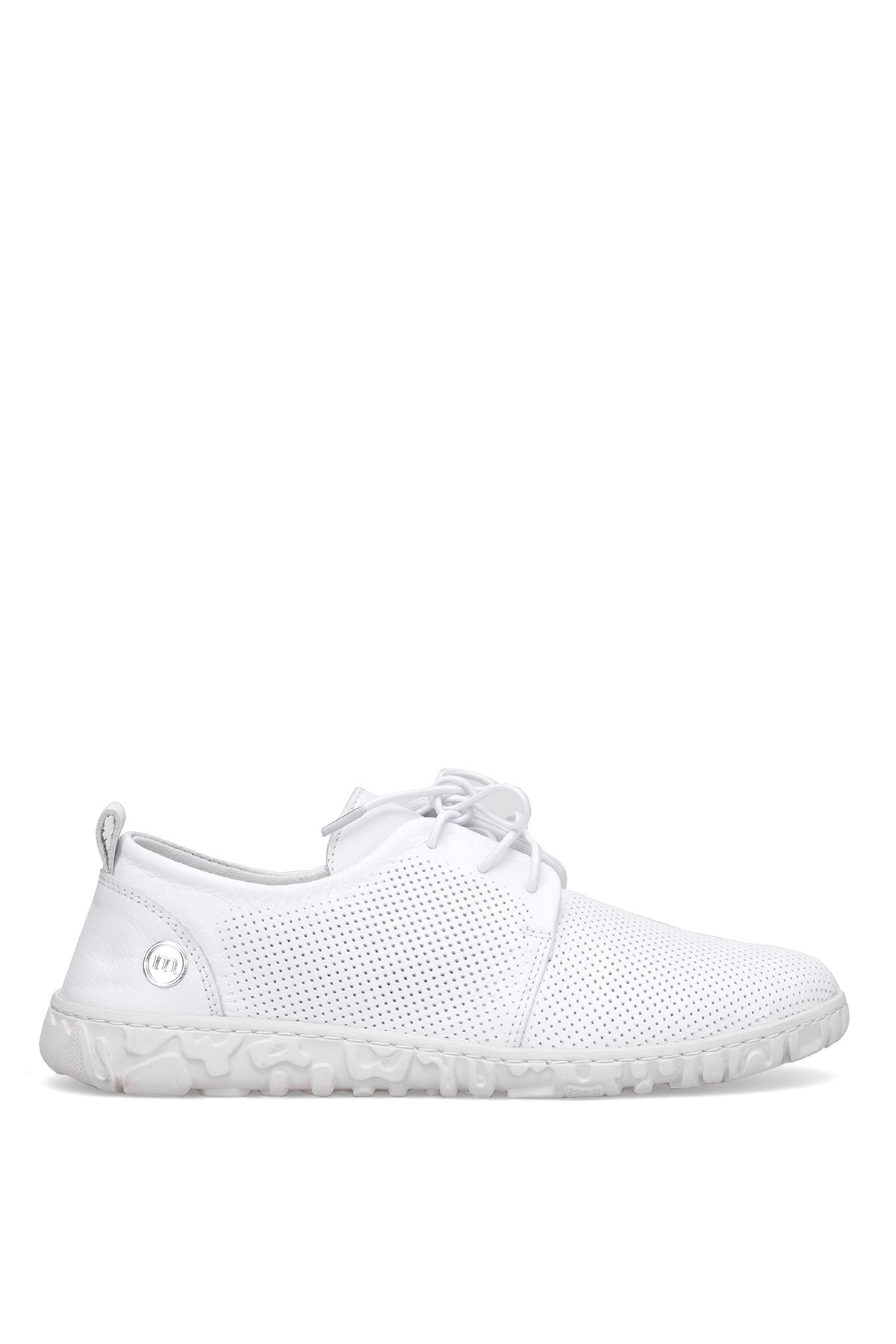 D25YA-85 Kadın Hakiki Deri Casual Ayakkabı Beyaz - Görsel 2