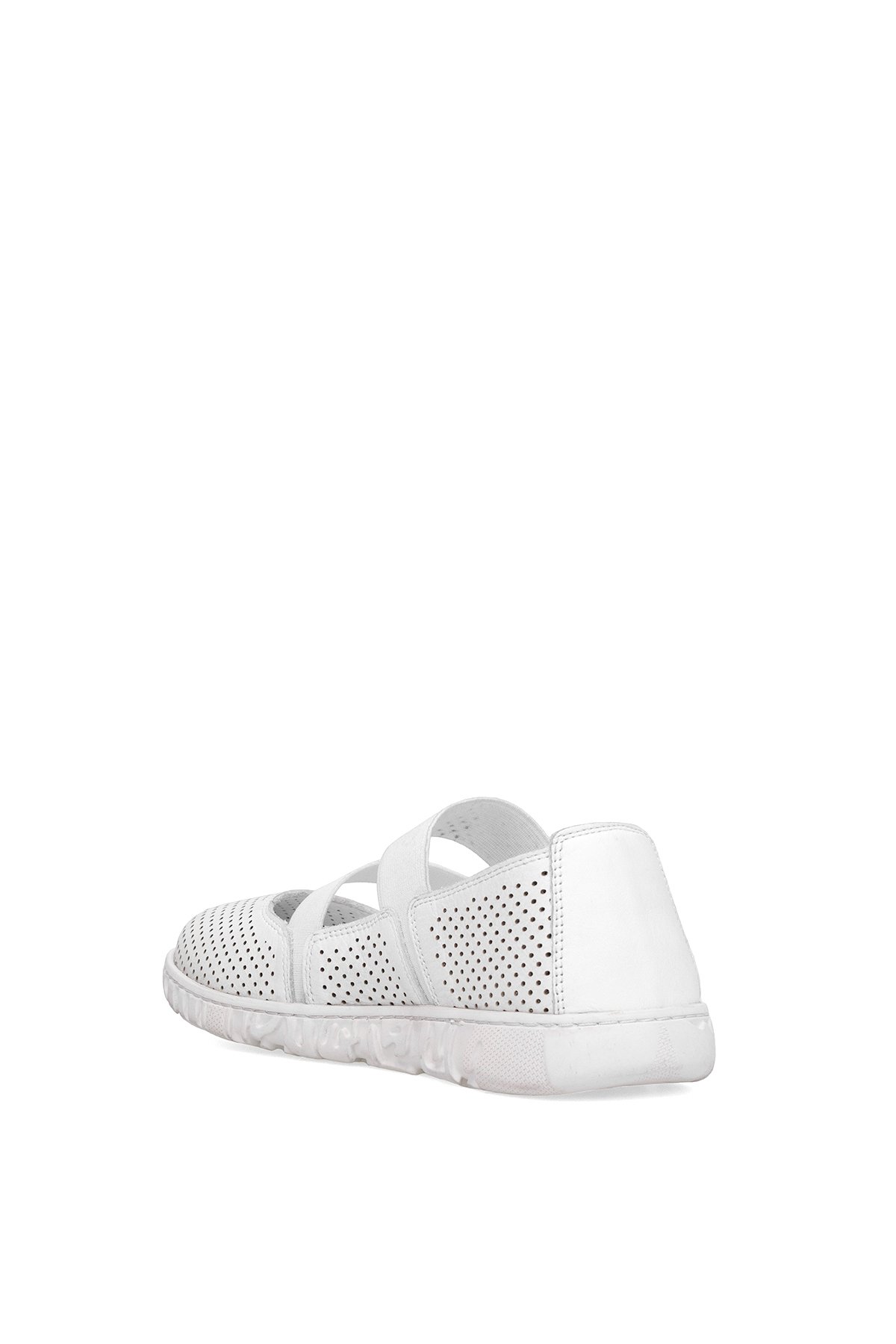 D25YA-645 Kadın Hakiki Deri Casual Ayakkabı Beyaz - Görsel 5