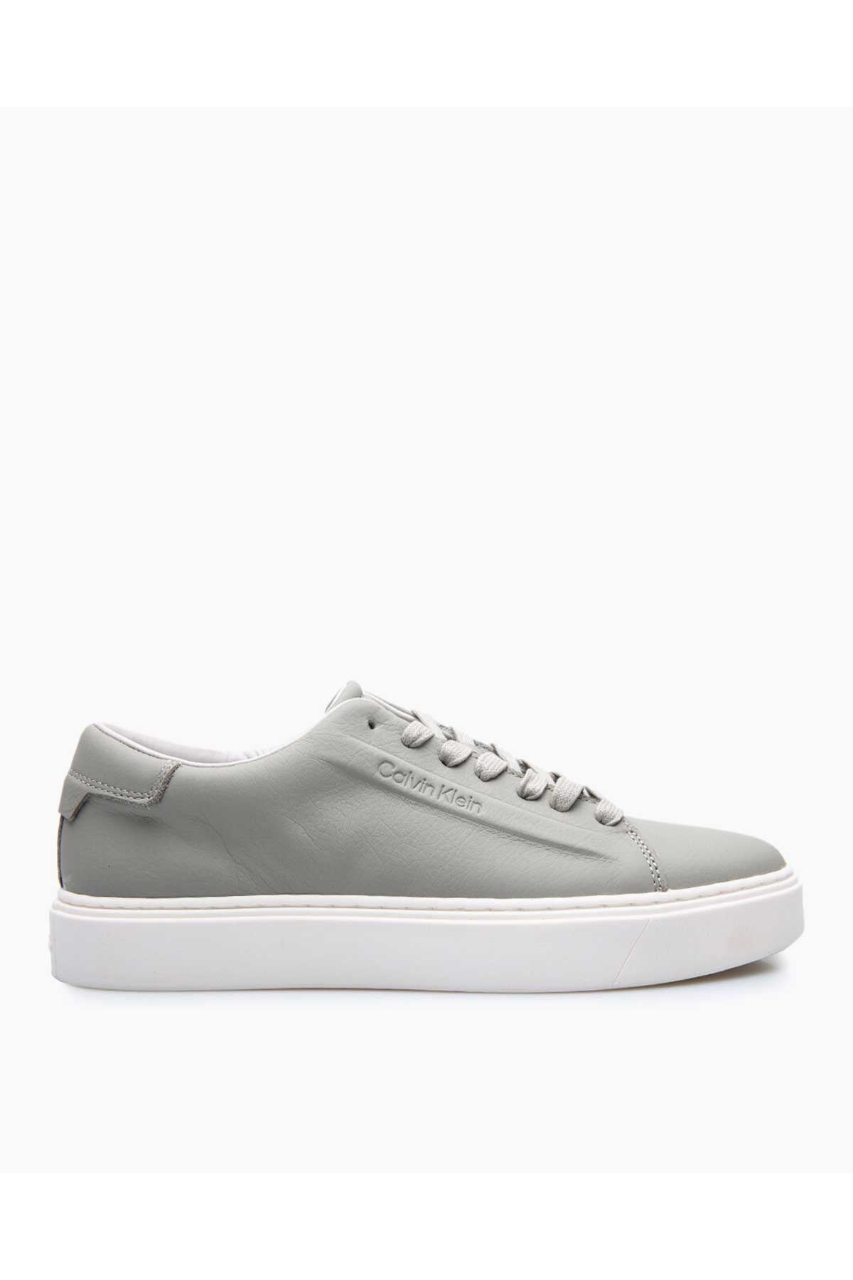 Low Top Lace Up Deri Erkek Sneaker - Görsel 2