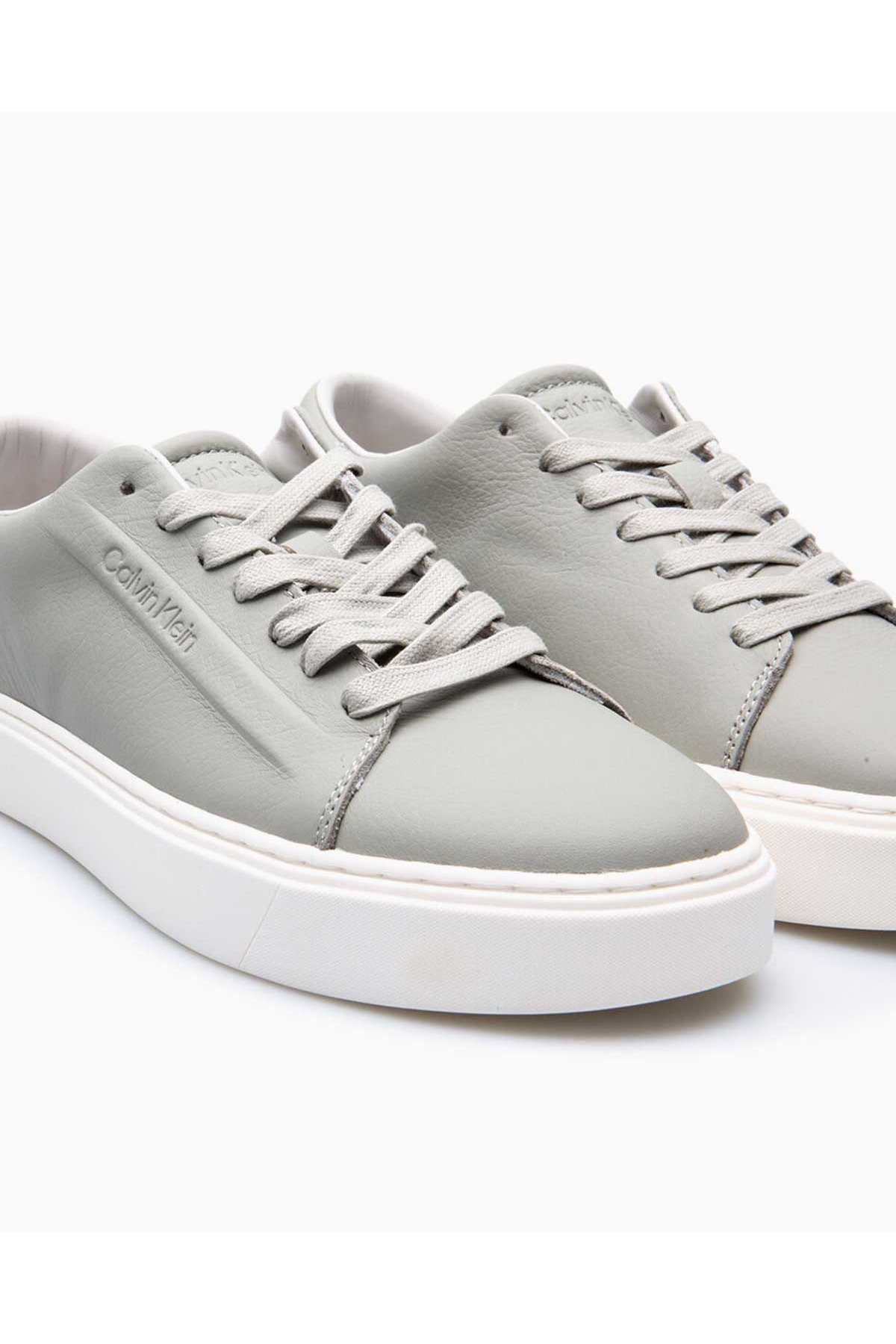 Low Top Lace Up Deri Erkek Sneaker - Görsel 5