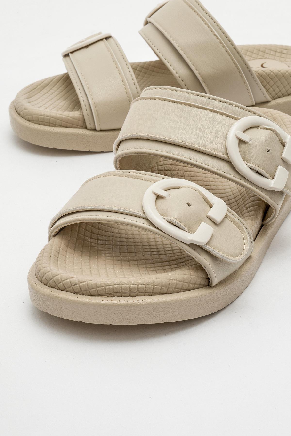 Kadın Tokalı Terlik TEN - Görsel 4