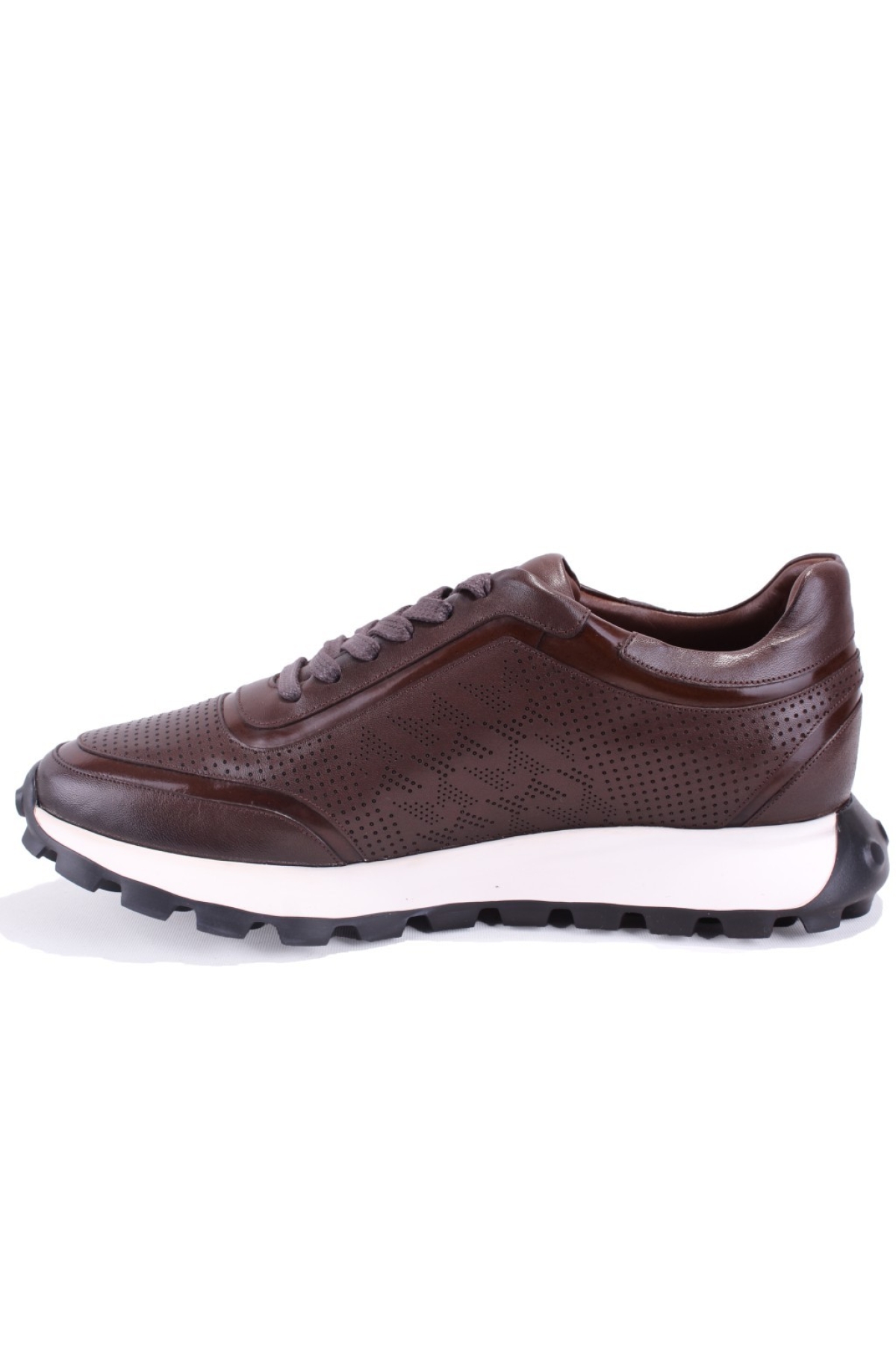 DMA78-24210 Kahve Ortopedik Günlük Spor Erkek Deri Ayakkabı - Görsel 4