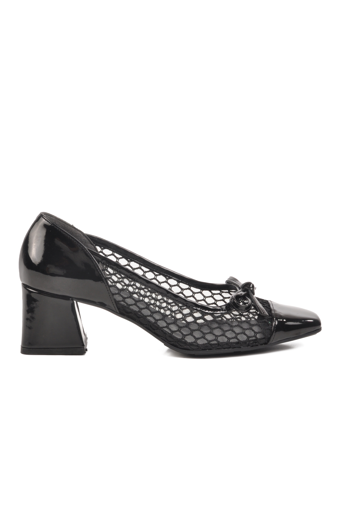 Siyah Rugan Anorak Örme Kadın Abiye Ayakkabı 250230 Z - Görsel 2