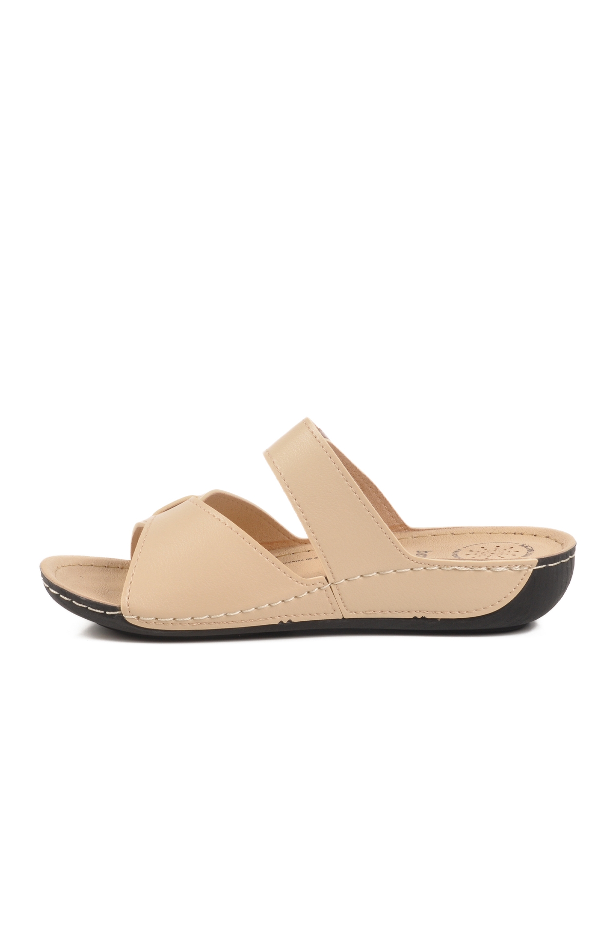 Bej Cırtlı Anatomik Kadın Terlik 16.058 Z - Görsel 3