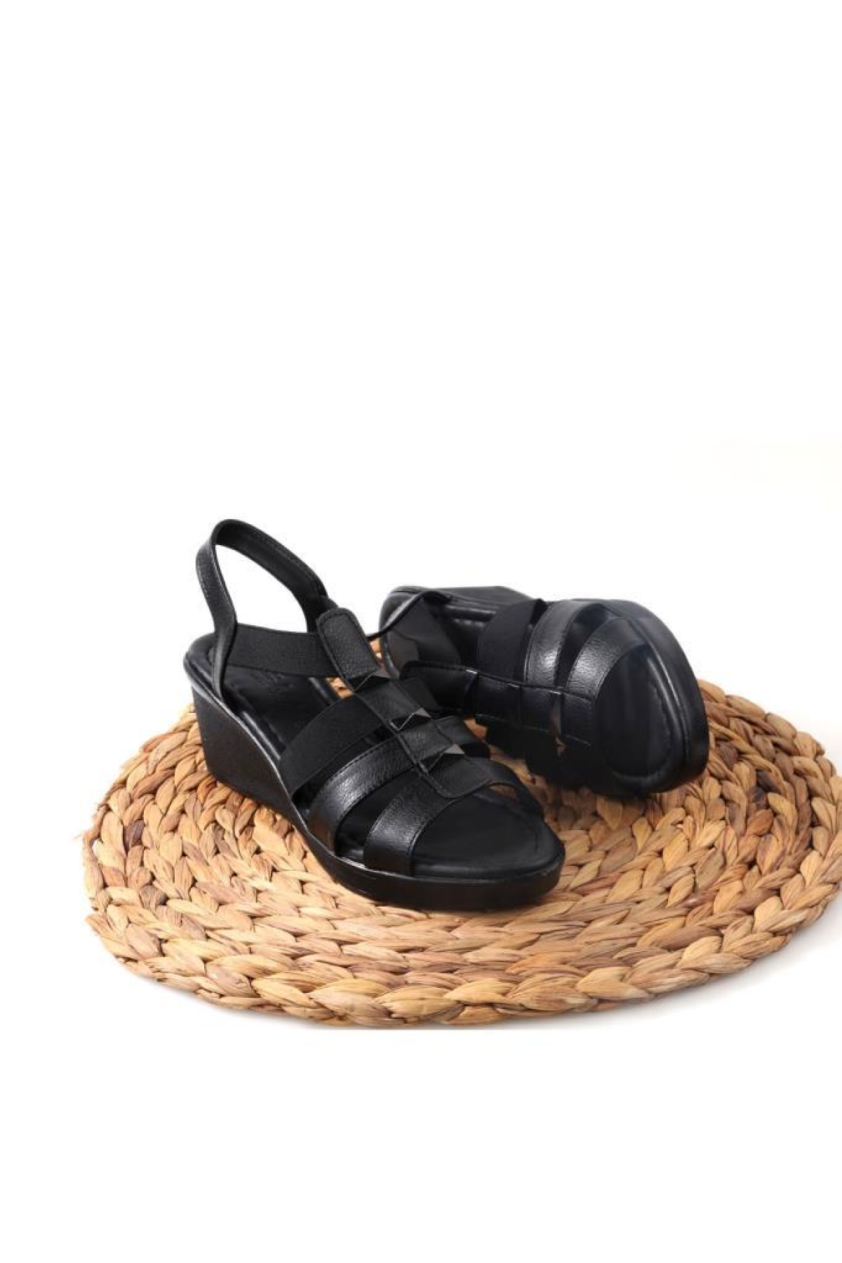 Mvşm 02860 Orto Pedik Dolgu Topuk Günlük Kadın Sandalet - Görsel 6