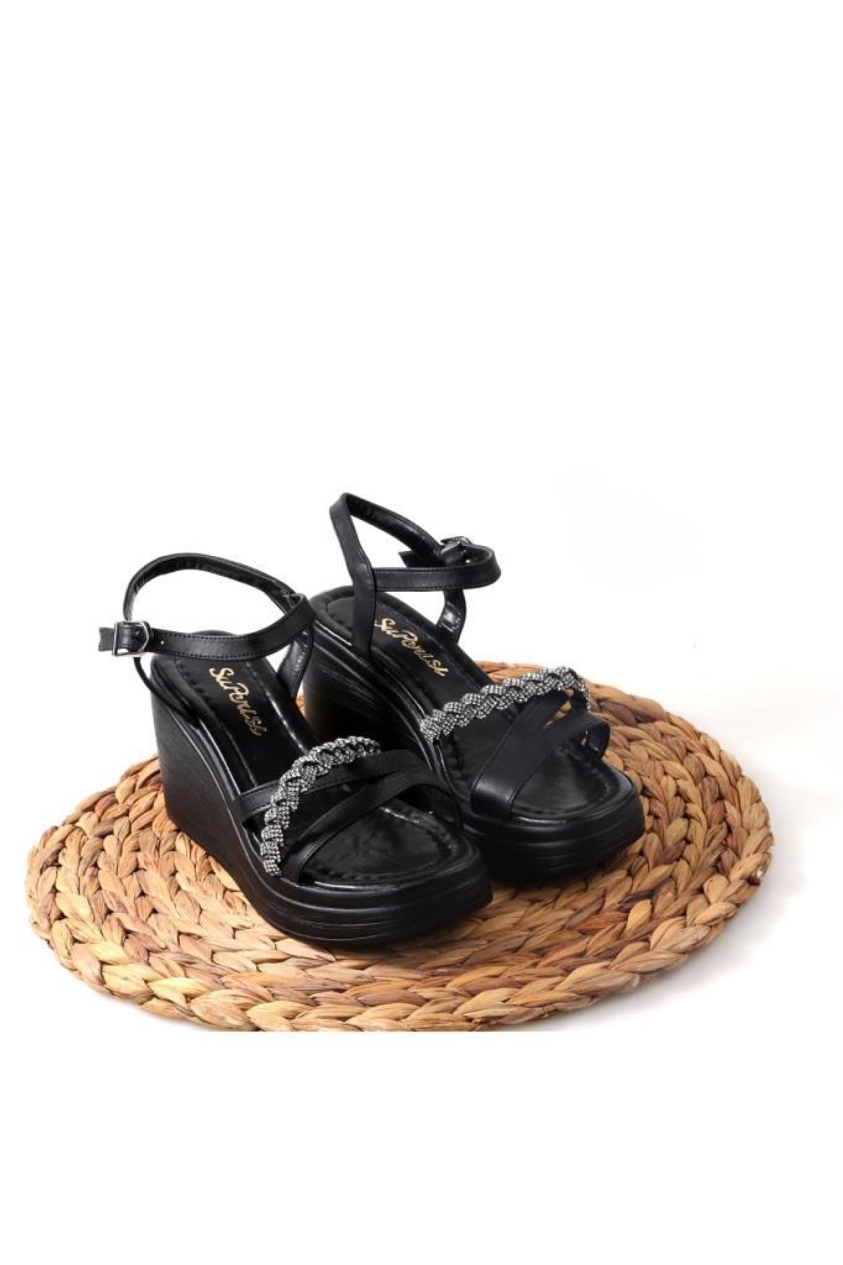 Sprs 02831 Dolgu Taban Kadın Sandalet - Görsel 5