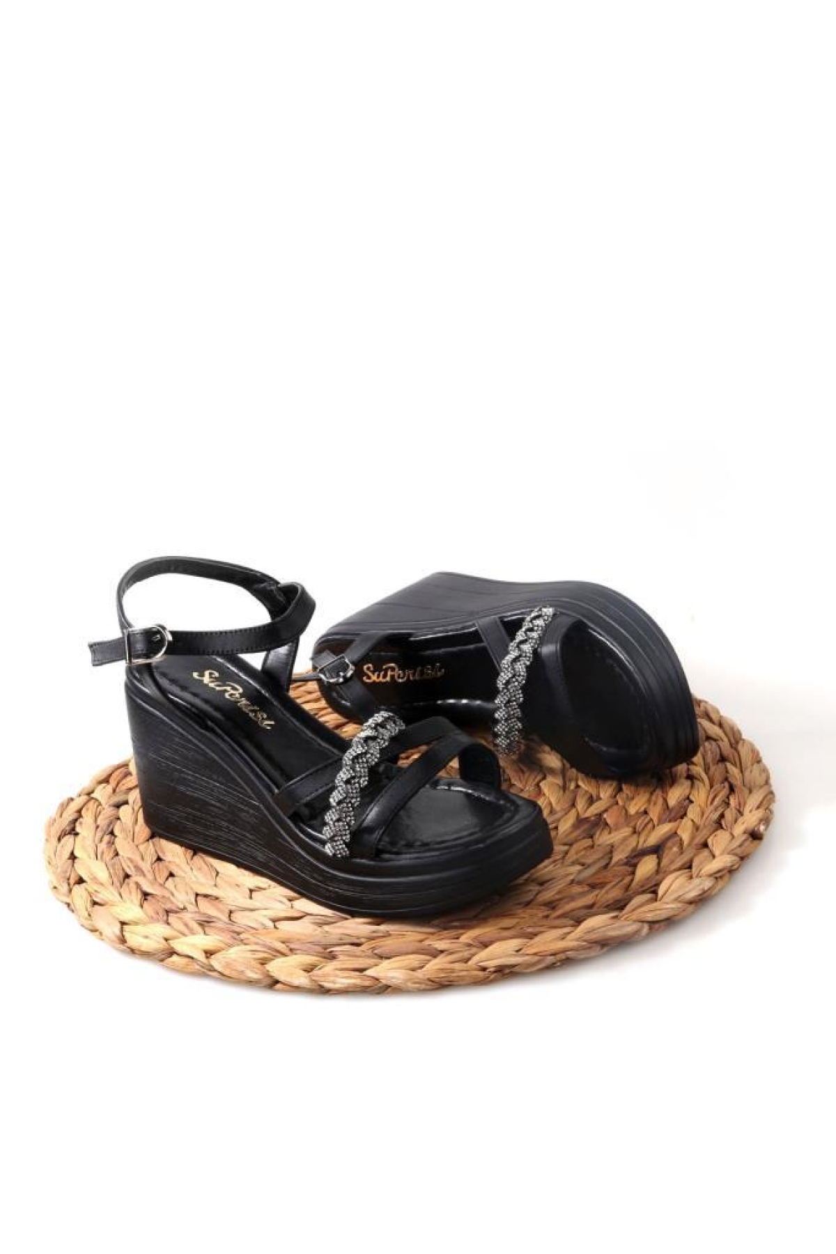 Sprs 02831 Dolgu Taban Kadın Sandalet - Görsel 6