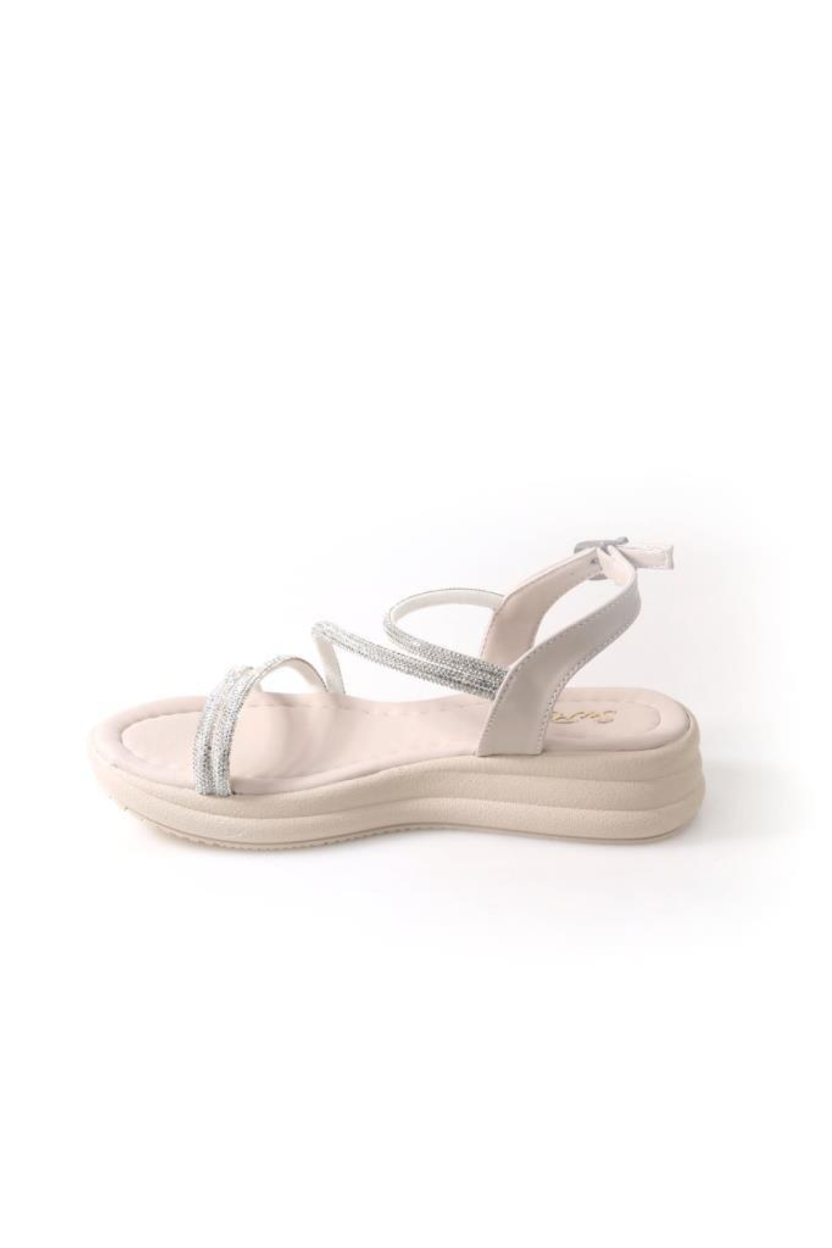 Sprs 02824 Kadın Günlük Taşlı Sandalet - Görsel 4