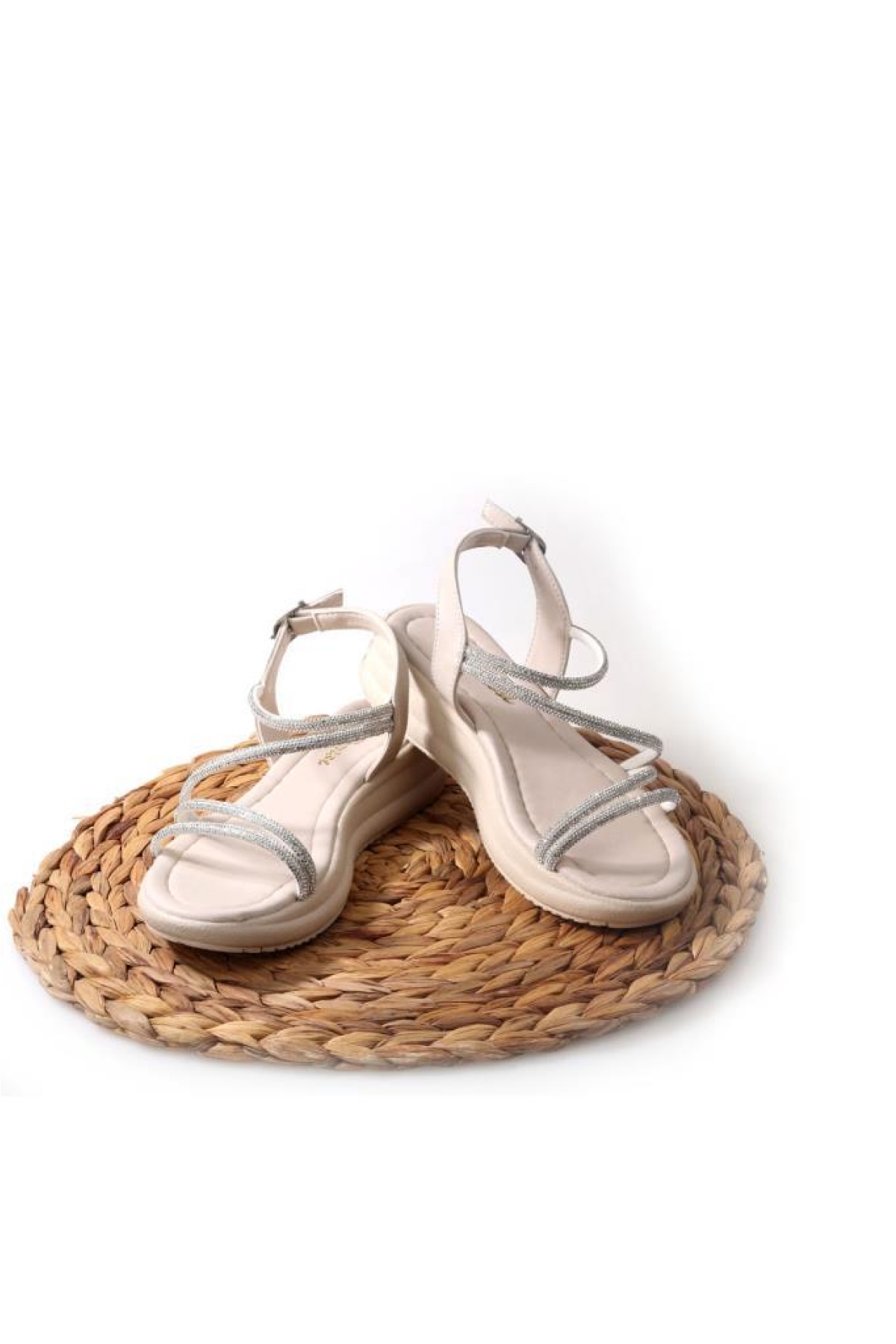 Sprs 02824 Kadın Günlük Taşlı Sandalet - Görsel 6