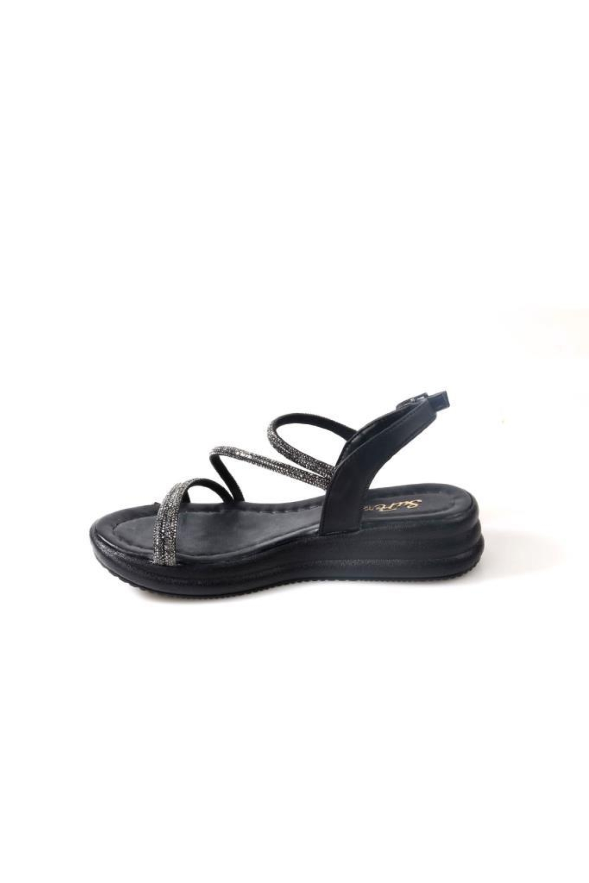 Sprs 02824 Kadın Günlük Taşlı Sandalet - Görsel 4