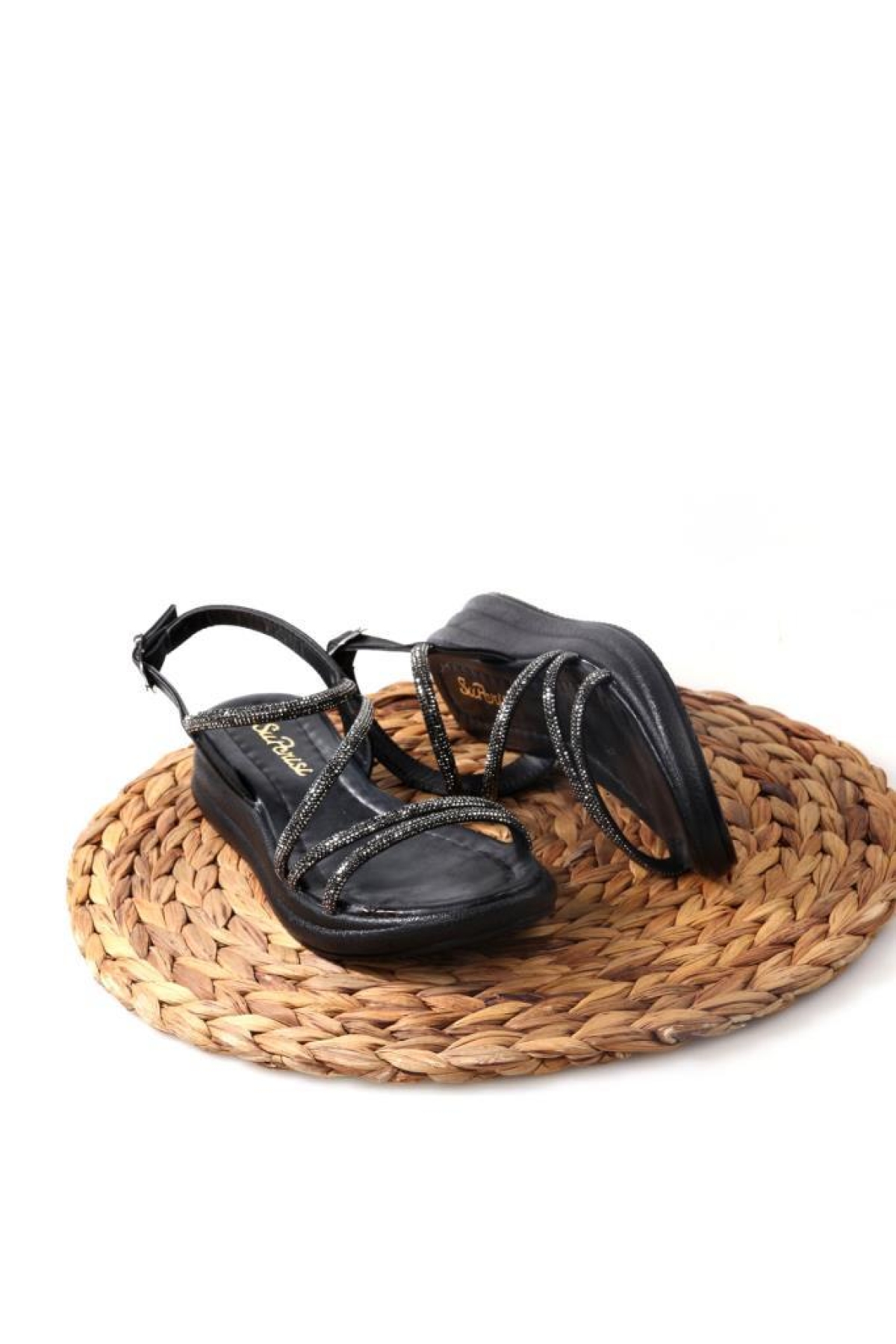 Sprs 02824 Kadın Günlük Taşlı Sandalet - Görsel 6