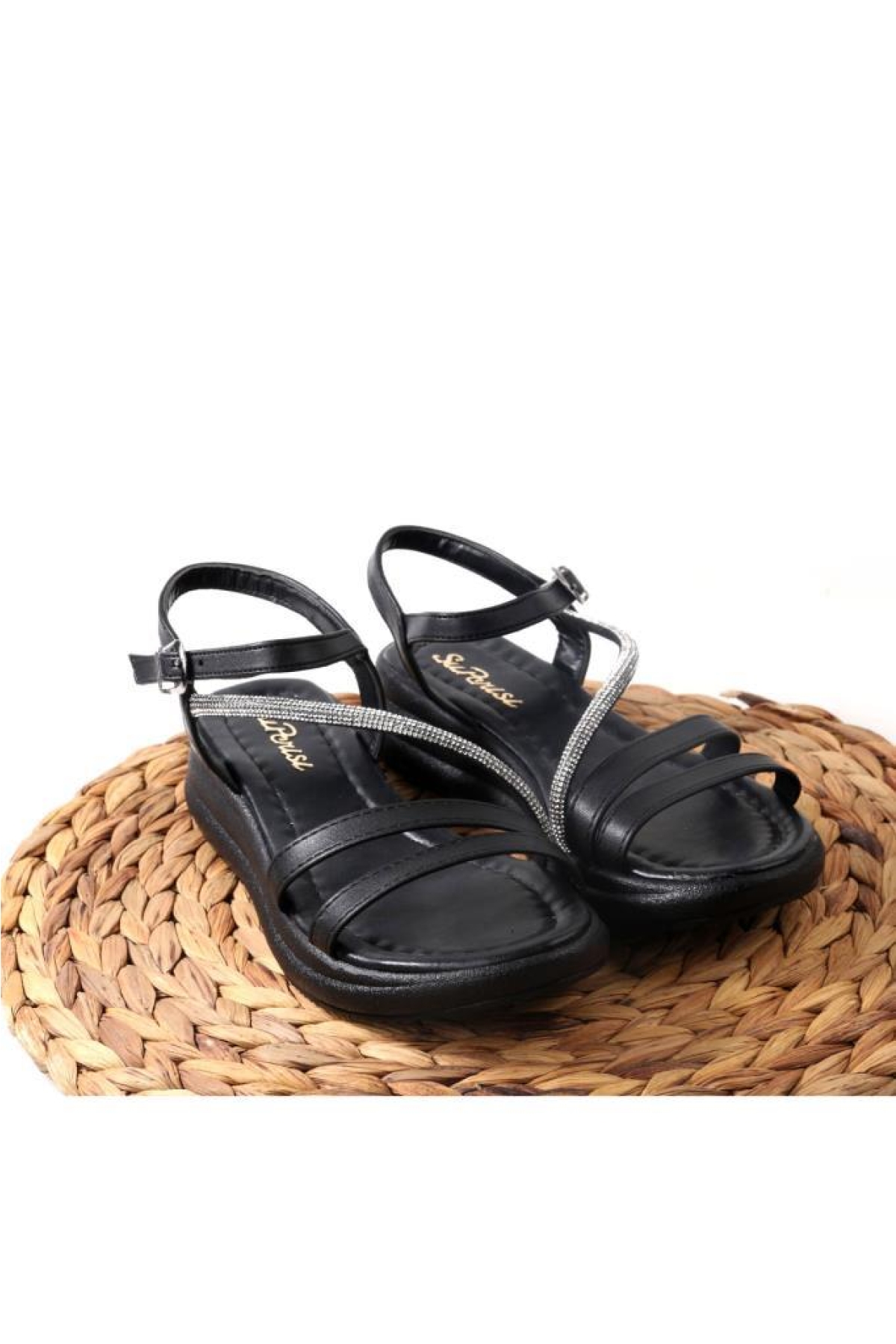 Sprs 02826 Kadın Günlük Taşlı Sandalet - Görsel 5