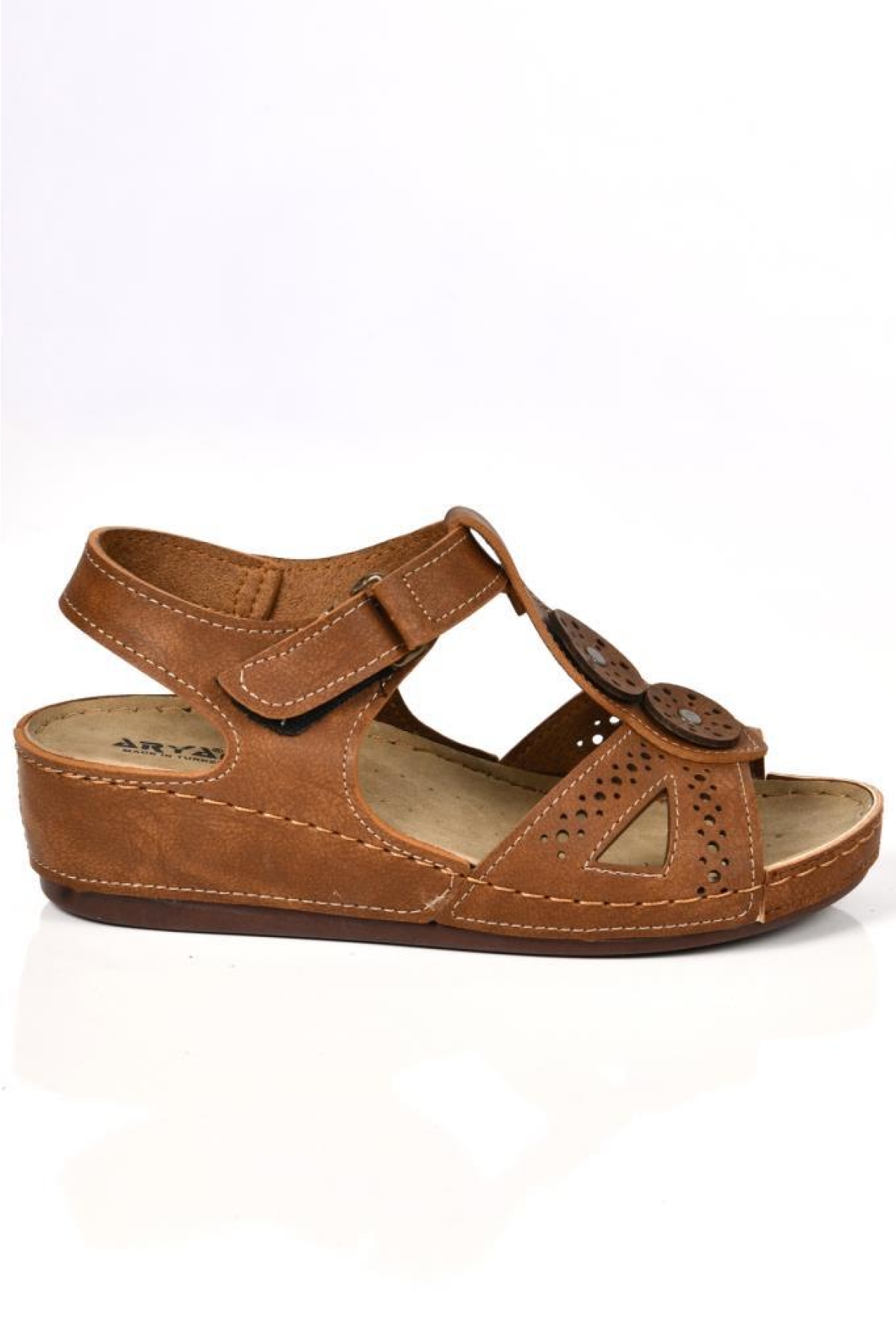 09-268 Orto pedik Kadın Günlük Sandalet - Görsel 4