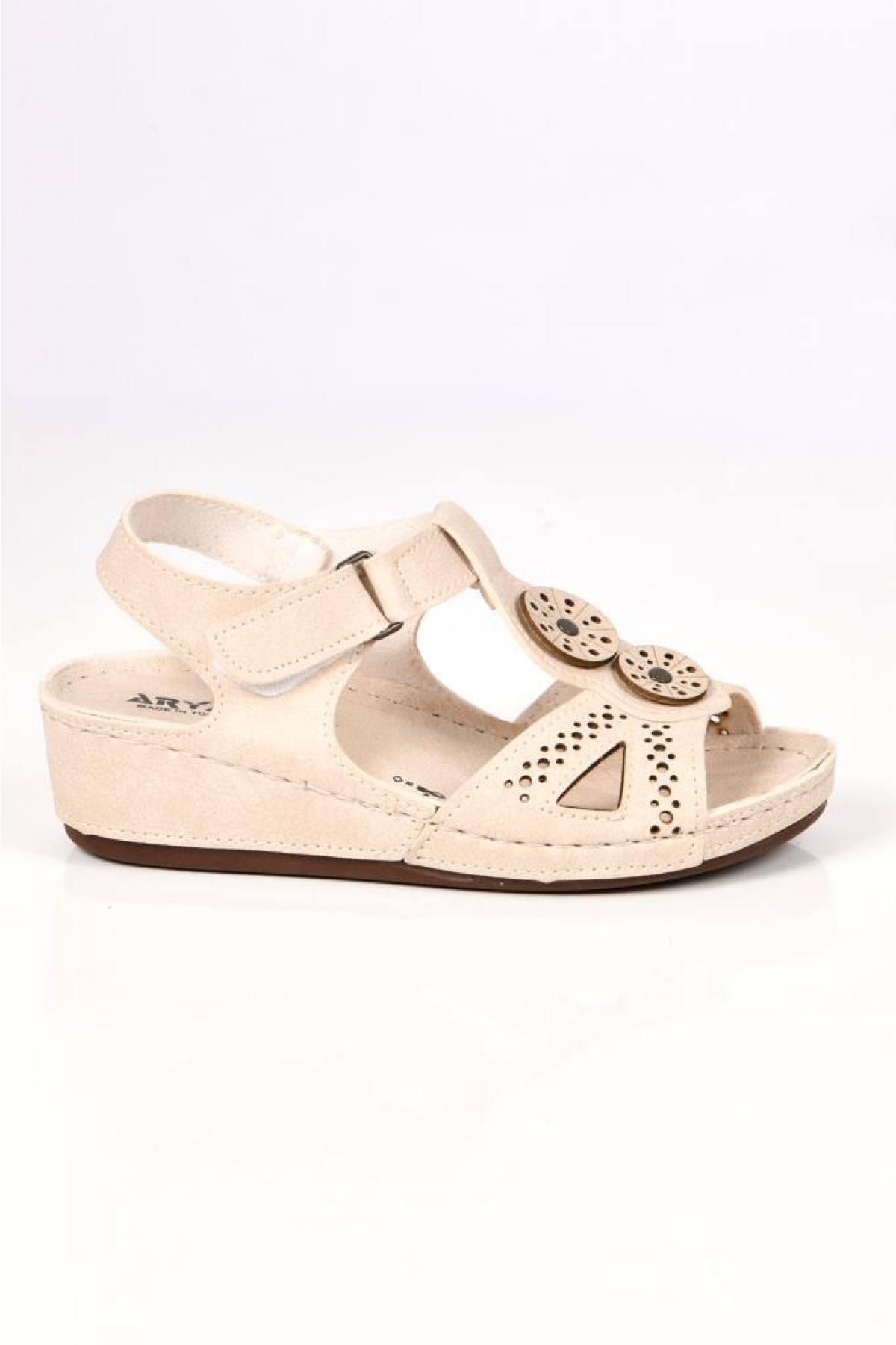 09-268 Orto pedik Kadın Günlük Sandalet - Görsel 4