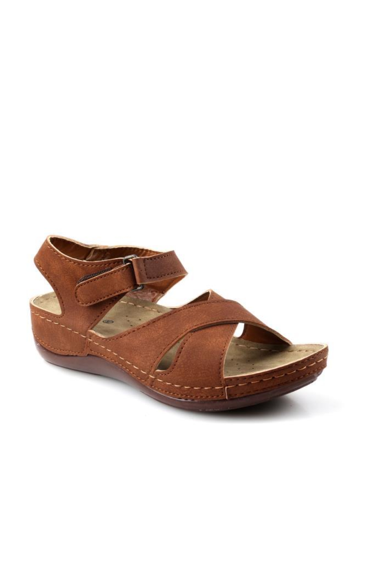 24-239 Orto pedik Kadın Günlük Sandalet - Görsel 2