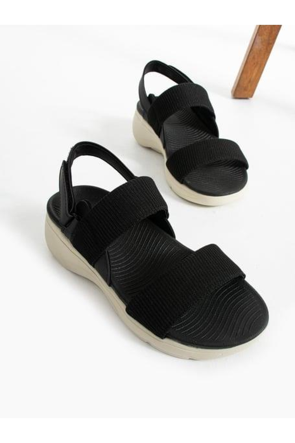 02791 Orto Pedik Günlük Kadın Triko Sandalet - Görsel 5