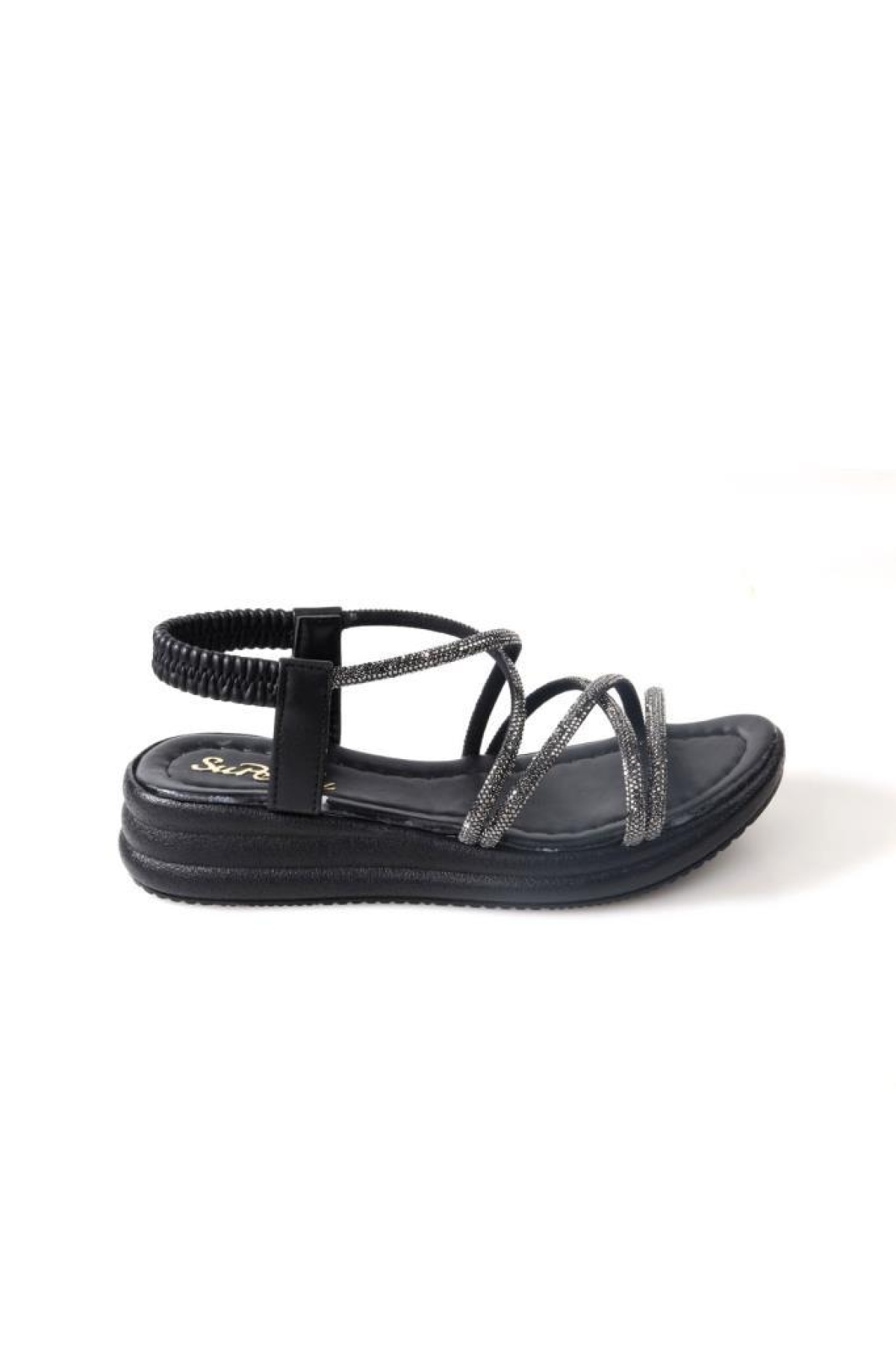 Sprs 02825 Kadın Günlük Taşlı Sandalet - Görsel 3