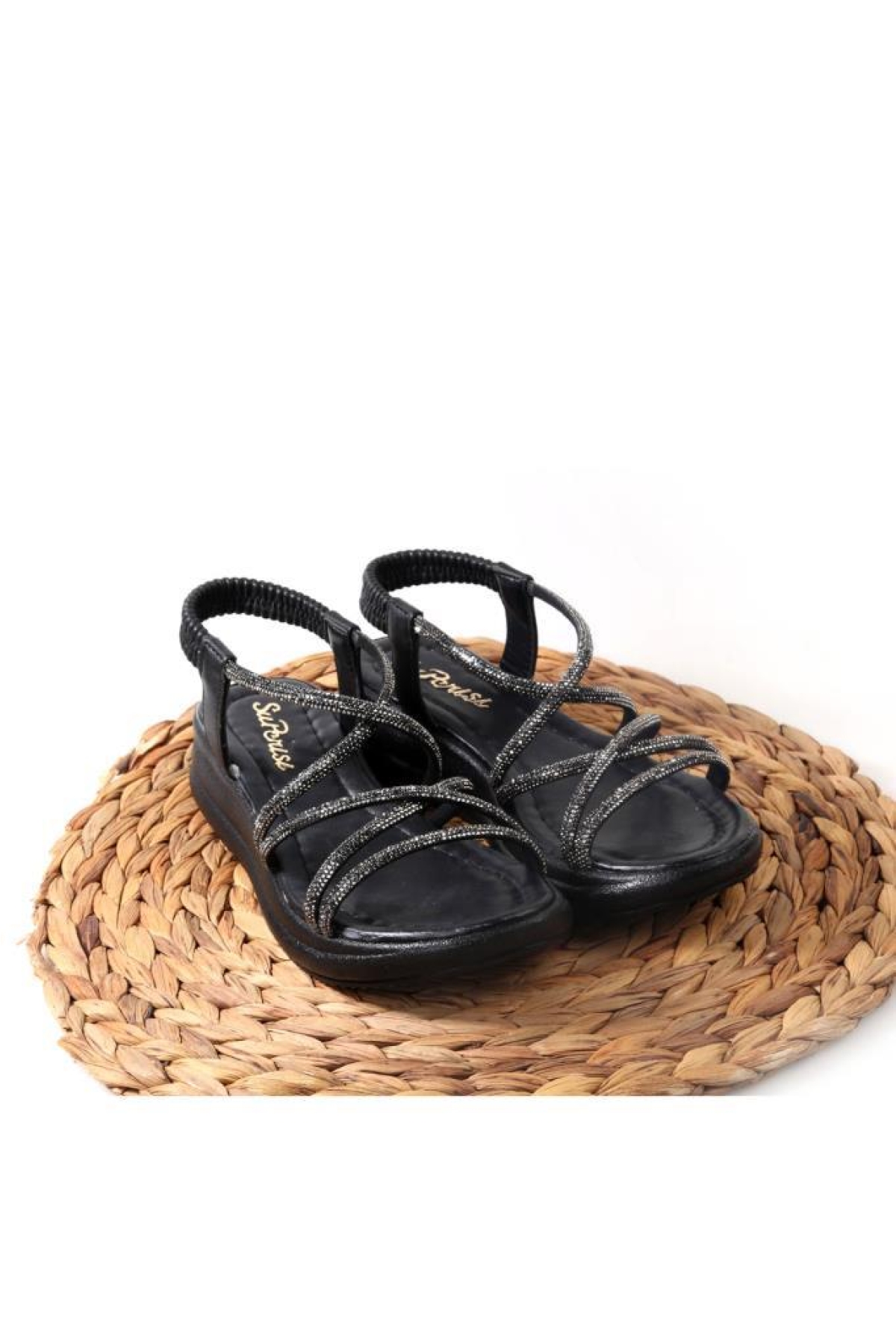 Sprs 02825 Kadın Günlük Taşlı Sandalet - Görsel 5