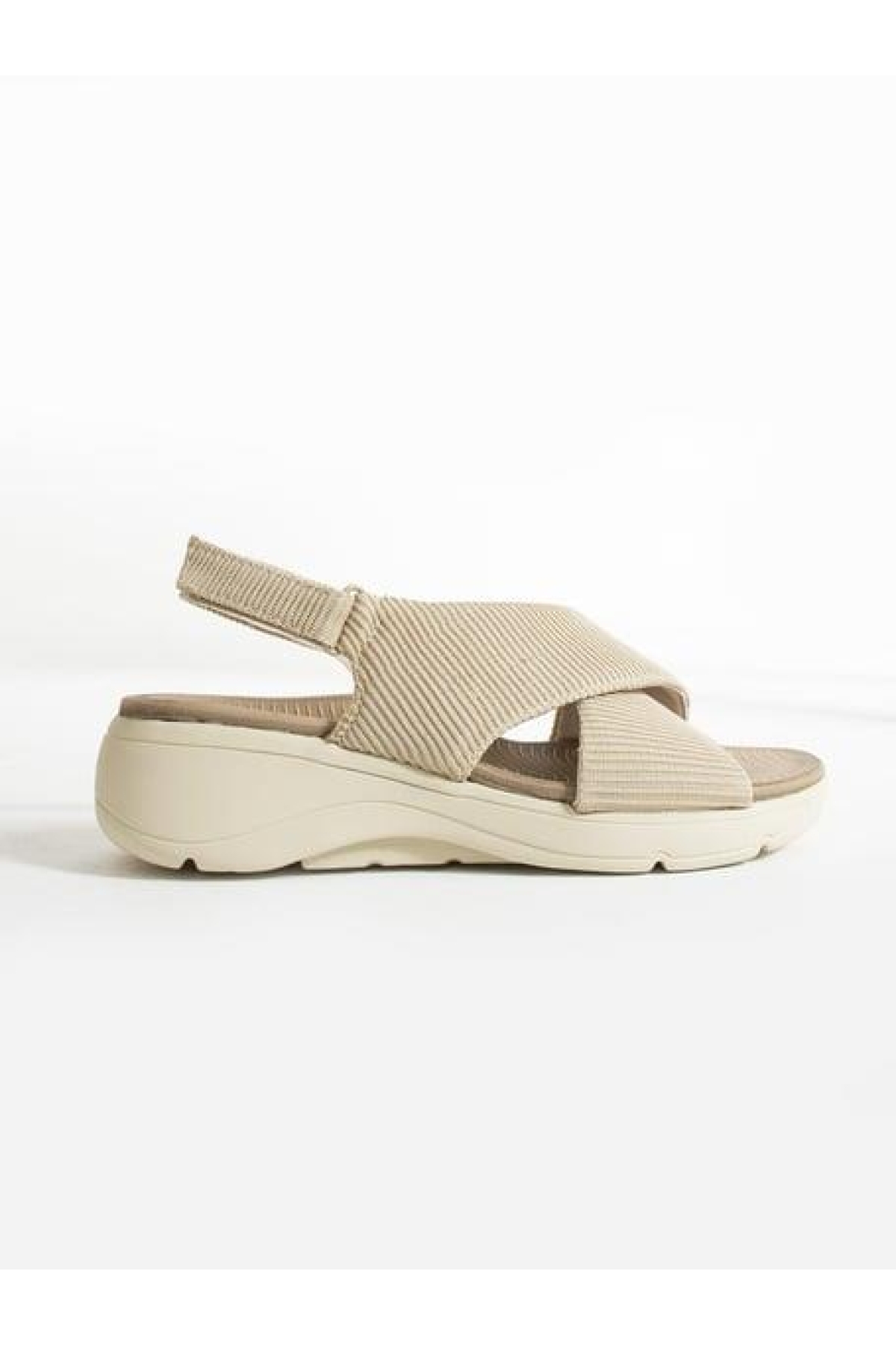 02790 Orto Pedik Günlük Kadın Triko Sandalet - Görsel 5