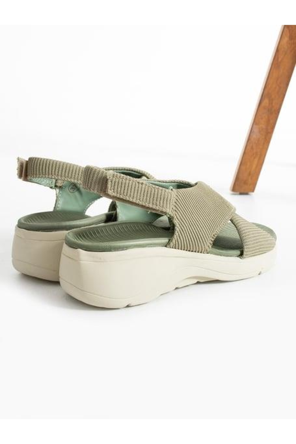 02790 Orto Pedik Günlük Kadın Triko Sandalet - Görsel 4