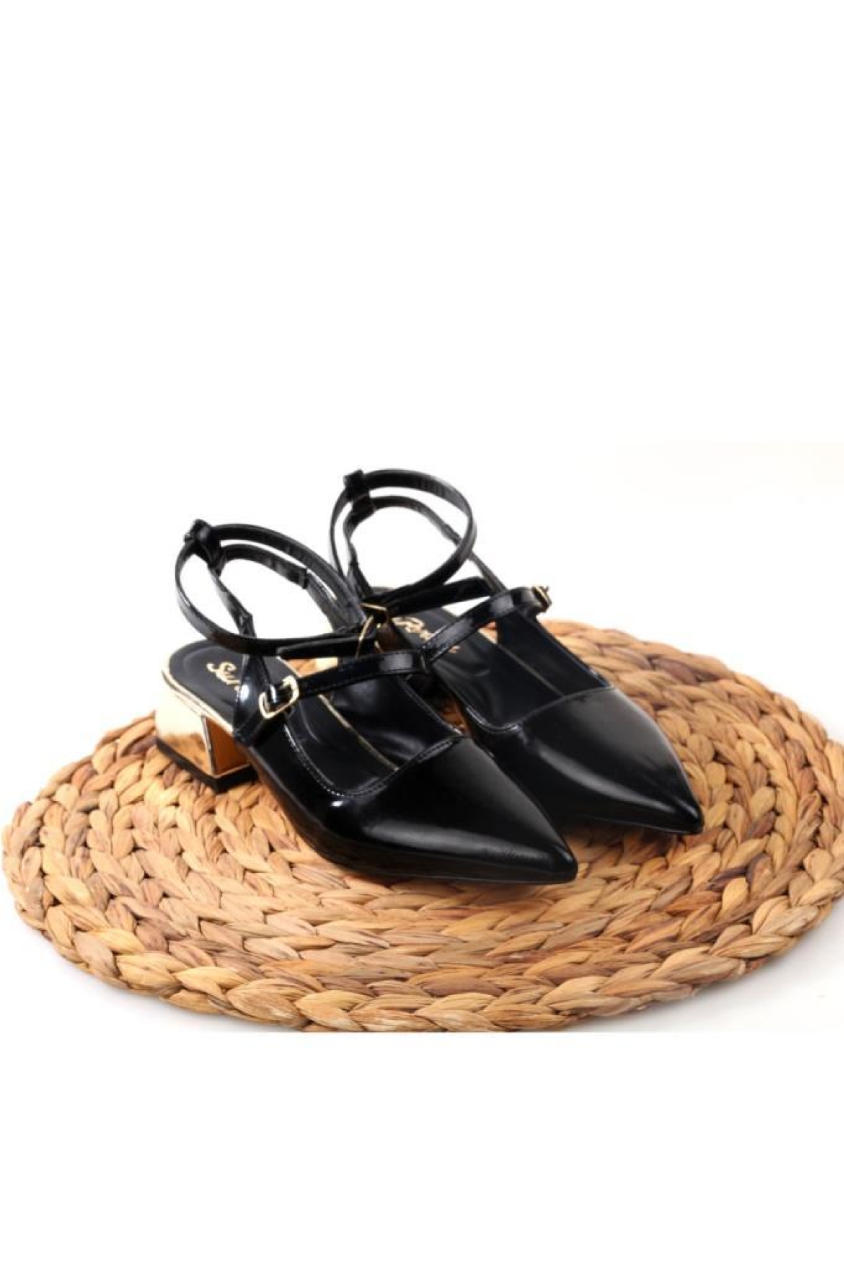 Sprs 02827 4 Cm Topuklu Kadın Arkası Açık Stiletto Ayakkabı - Görsel 5