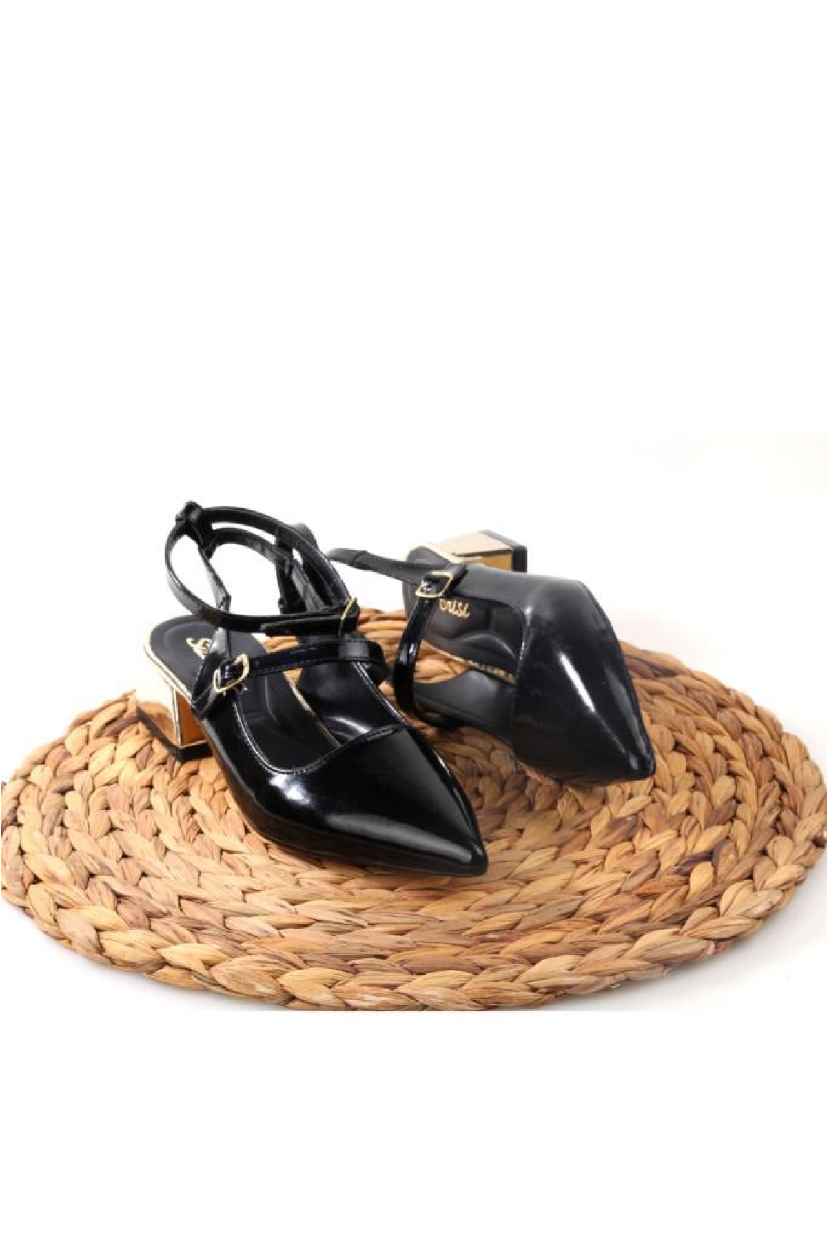 Sprs 02827 4 Cm Topuklu Kadın Arkası Açık Stiletto Ayakkabı - Görsel 6