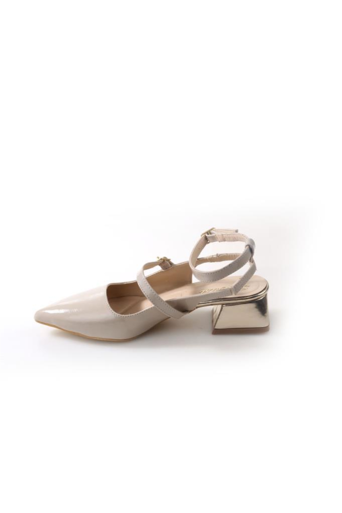 Sprs 02827 4 Cm Topuklu Kadın Arkası Açık Stiletto Ayakkabı - Görsel 4