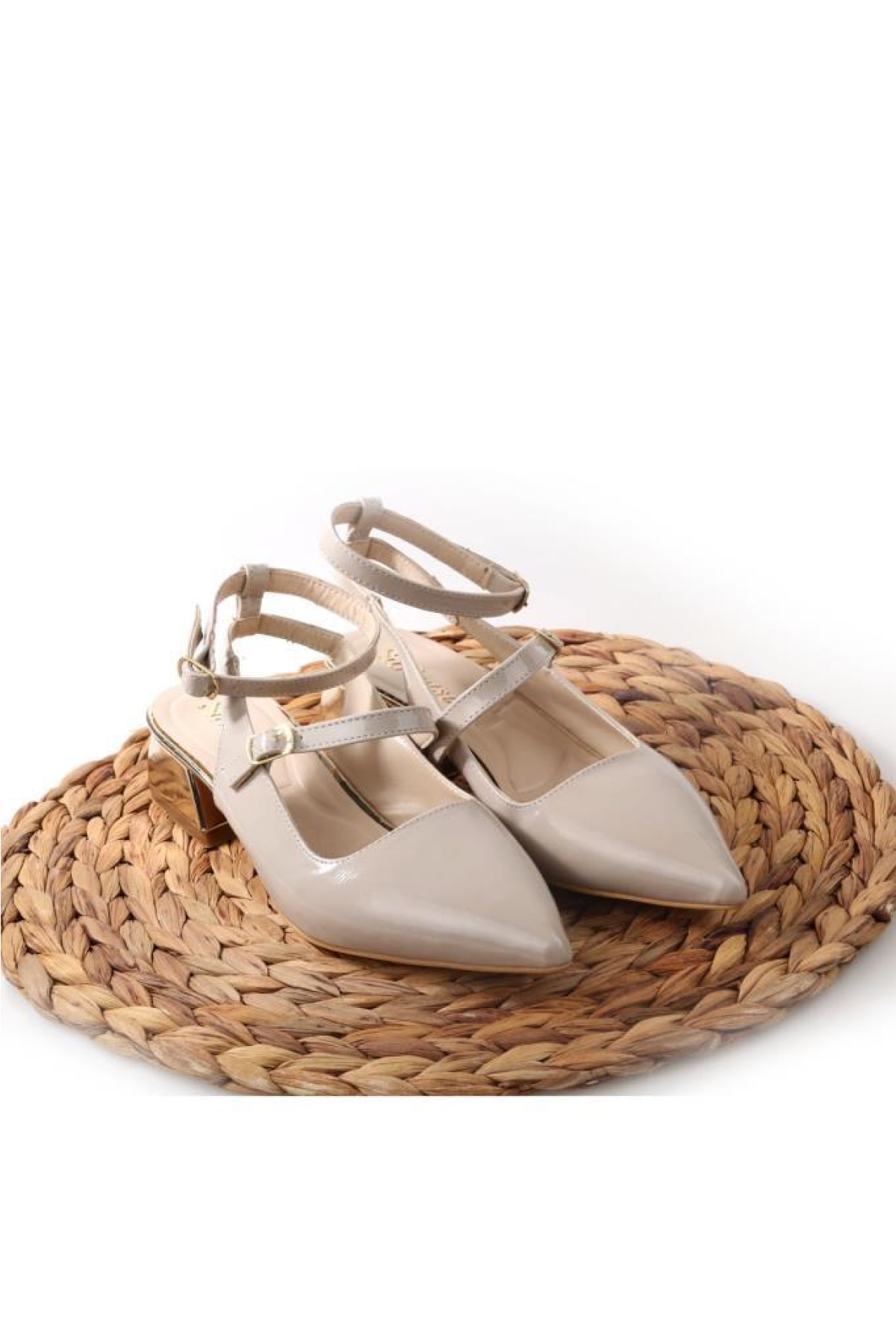 Sprs 02827 4 Cm Topuklu Kadın Arkası Açık Stiletto Ayakkabı - Görsel 5