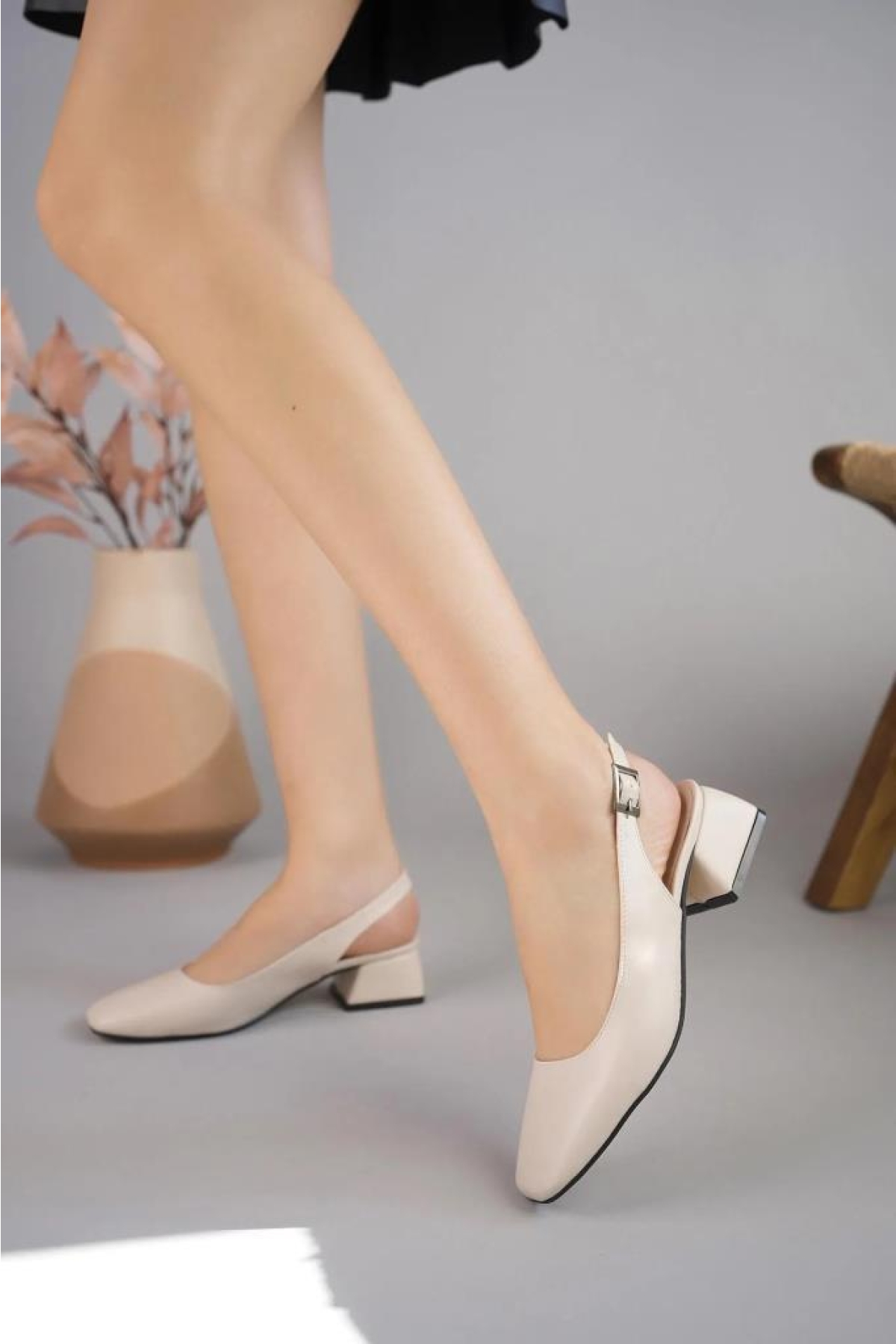 Gzzh 02820 3 Cm Topuklu Kadın Stiletto Ayakkabı - Görsel 4