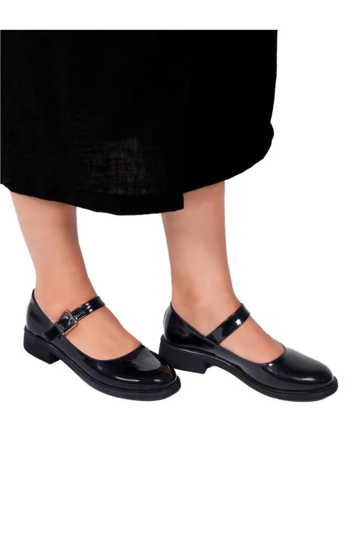 Fendii 02984 Ortopedik Kısa Topuklu Babet Kadın Ayakkabı - Görsel 2