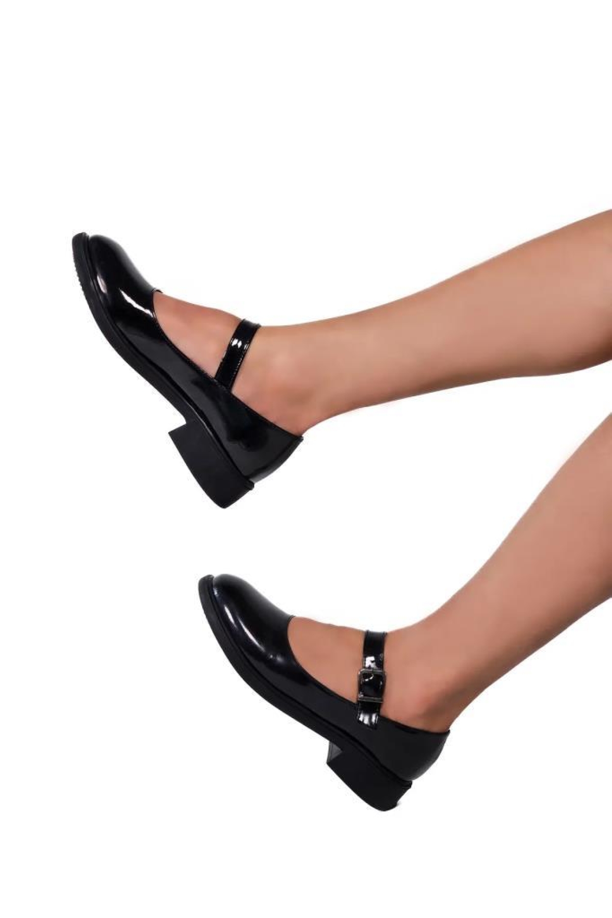 Fendii 02984 Ortopedik Kısa Topuklu Babet Kadın Ayakkabı - Görsel 3