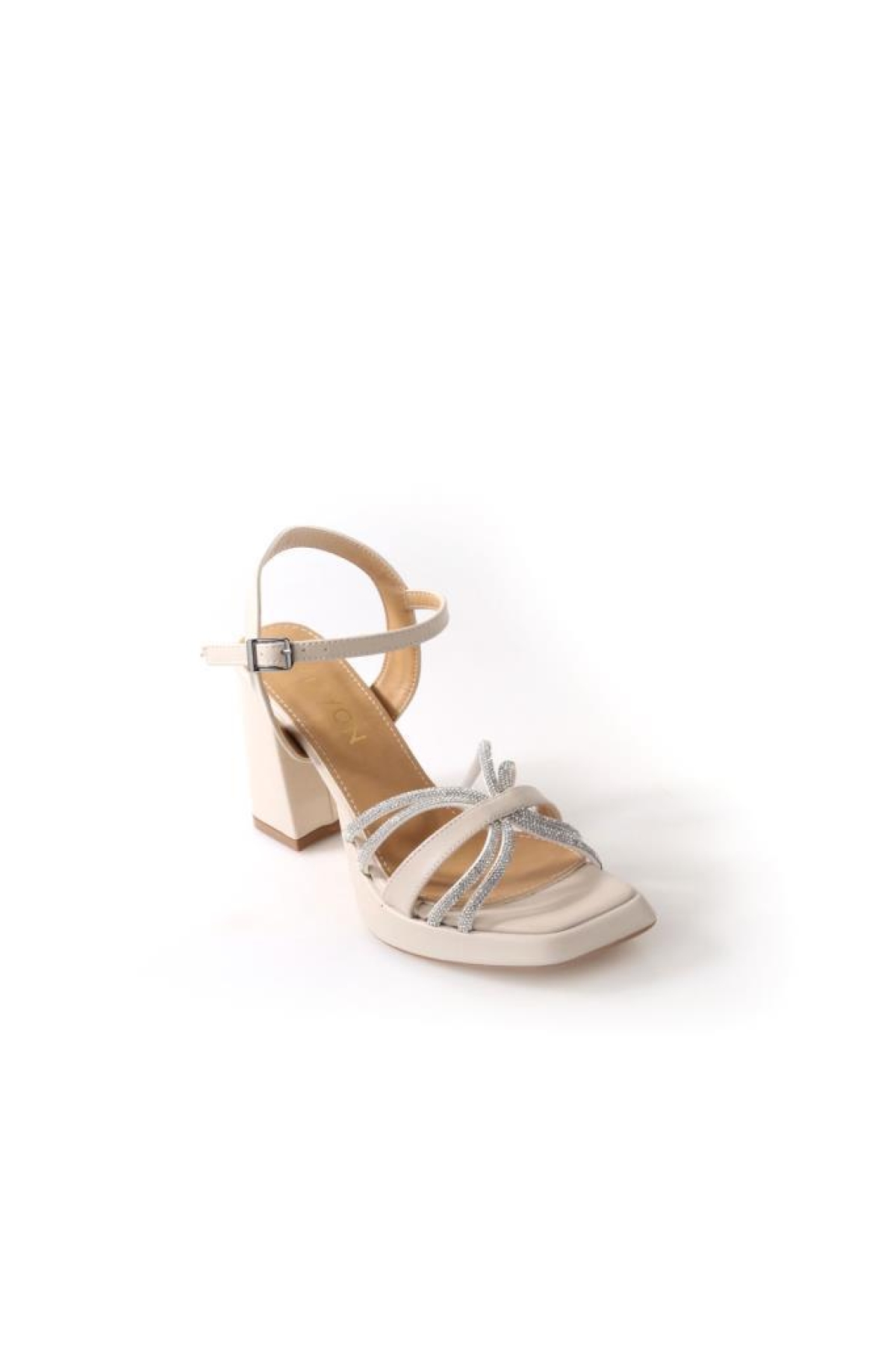Wzy 02709 9 Cm Topuklu Kadın Sandalet Ayakkabı - Görsel 2