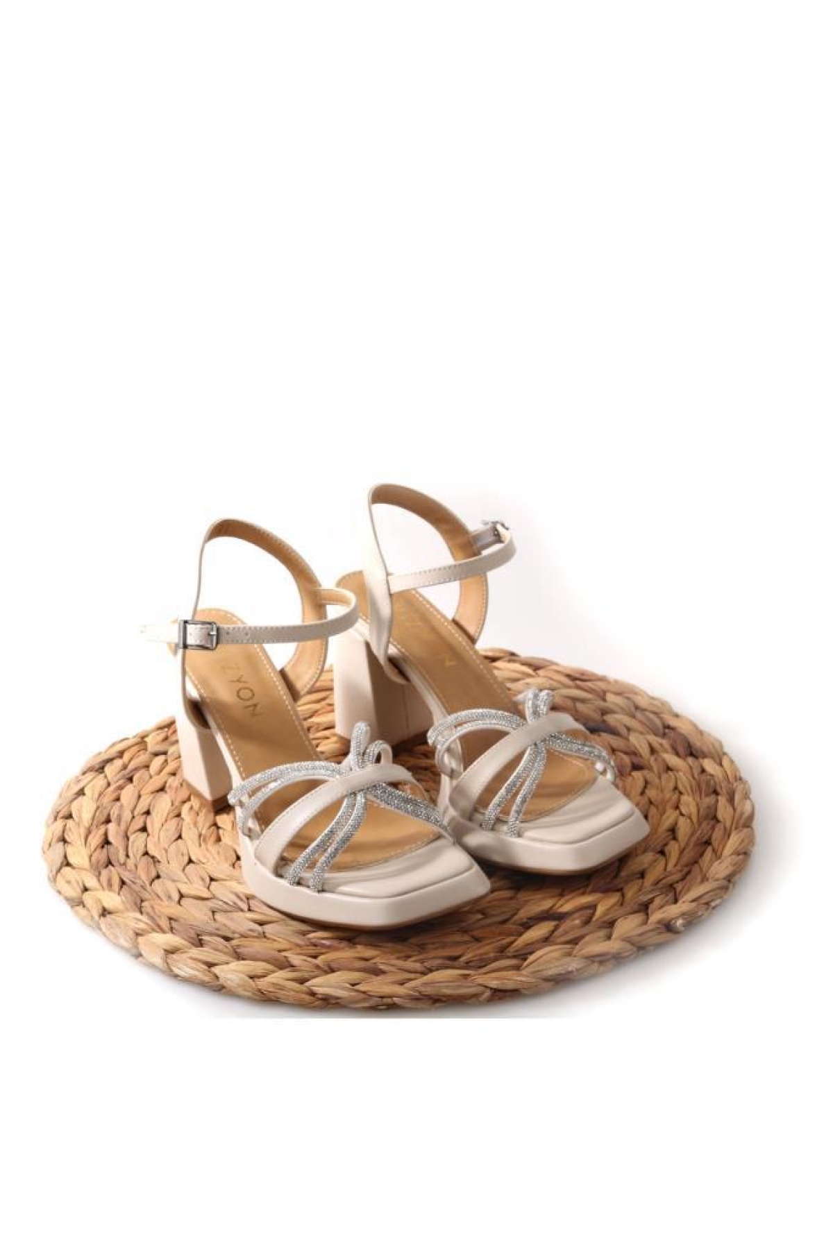 Wzy 02709 9 Cm Topuklu Kadın Sandalet Ayakkabı - Görsel 5