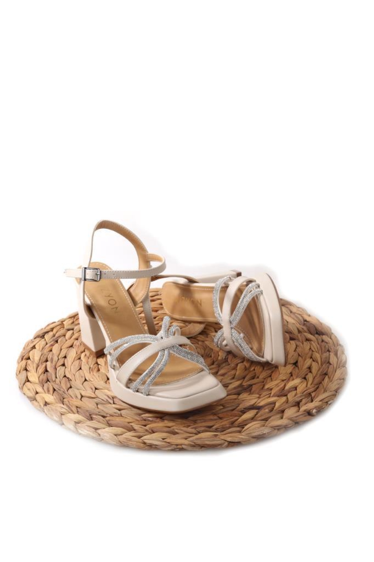 Wzy 02709 9 Cm Topuklu Kadın Sandalet Ayakkabı - Görsel 6