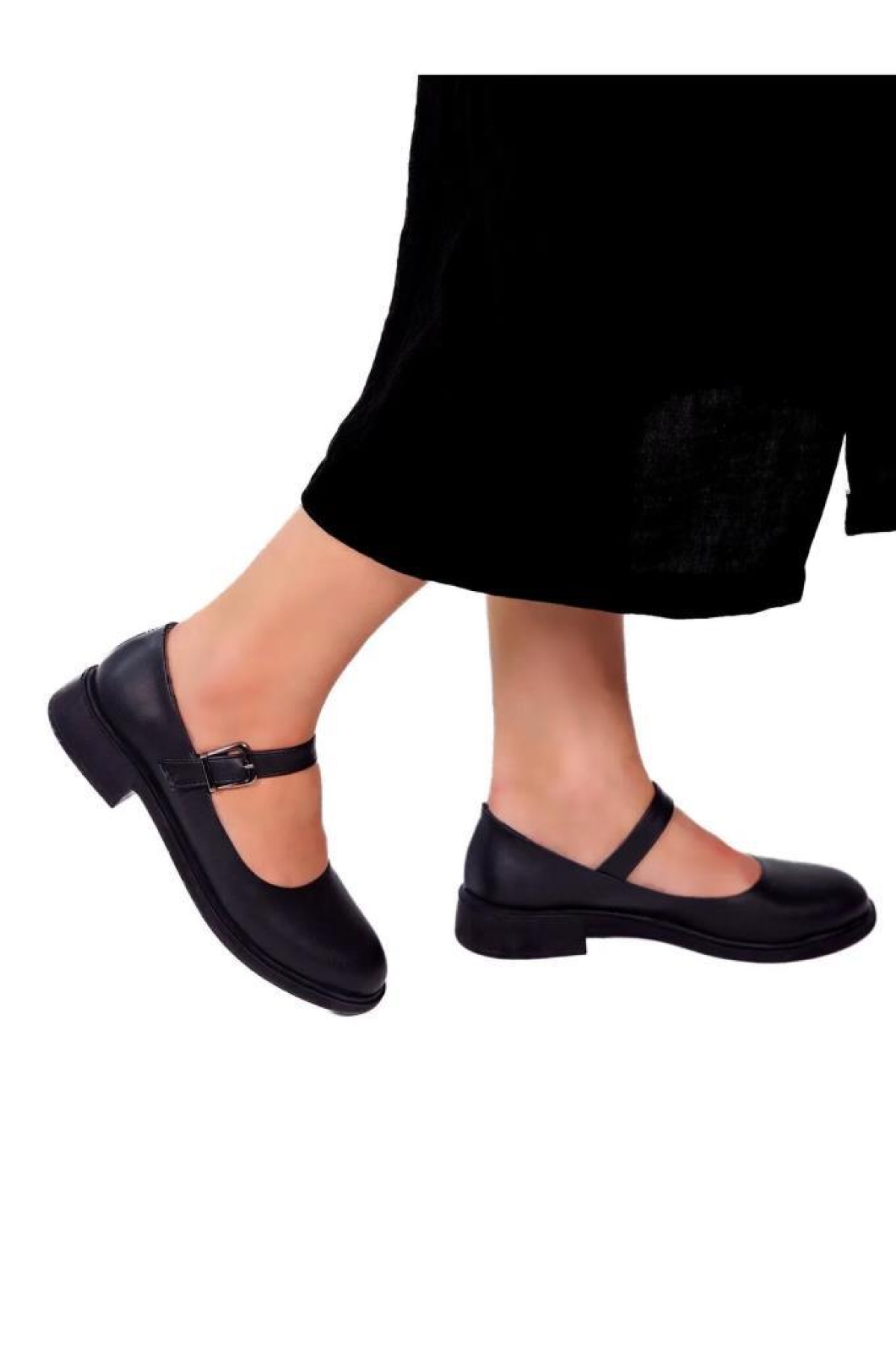 Fendii 02984 Ortopedik Kısa Topuklu Babet Kadın Ayakkabı - Görsel 2