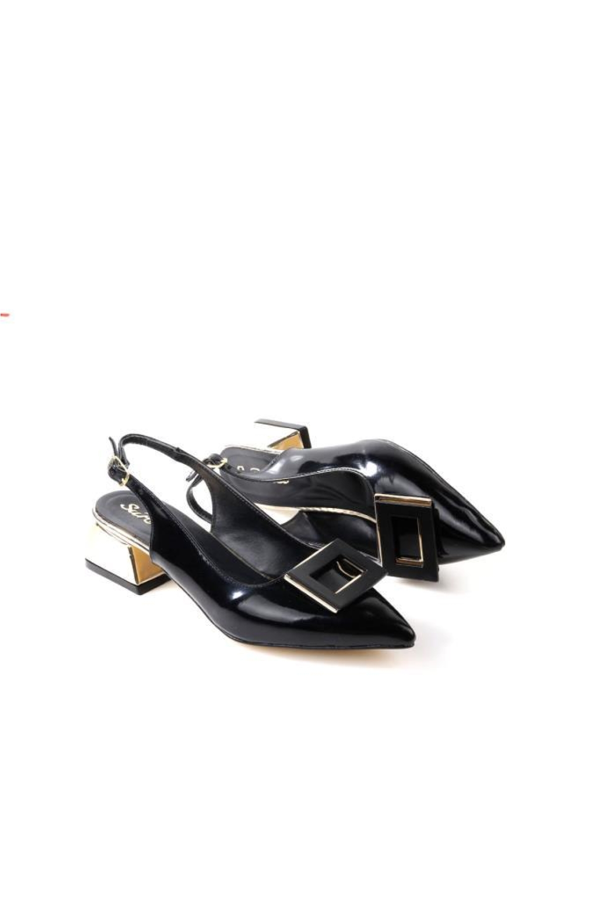 Sprs 02830 4 Cm Topuklu Kadın Arkası Açık Stiletto Ayakkabı - Görsel 6