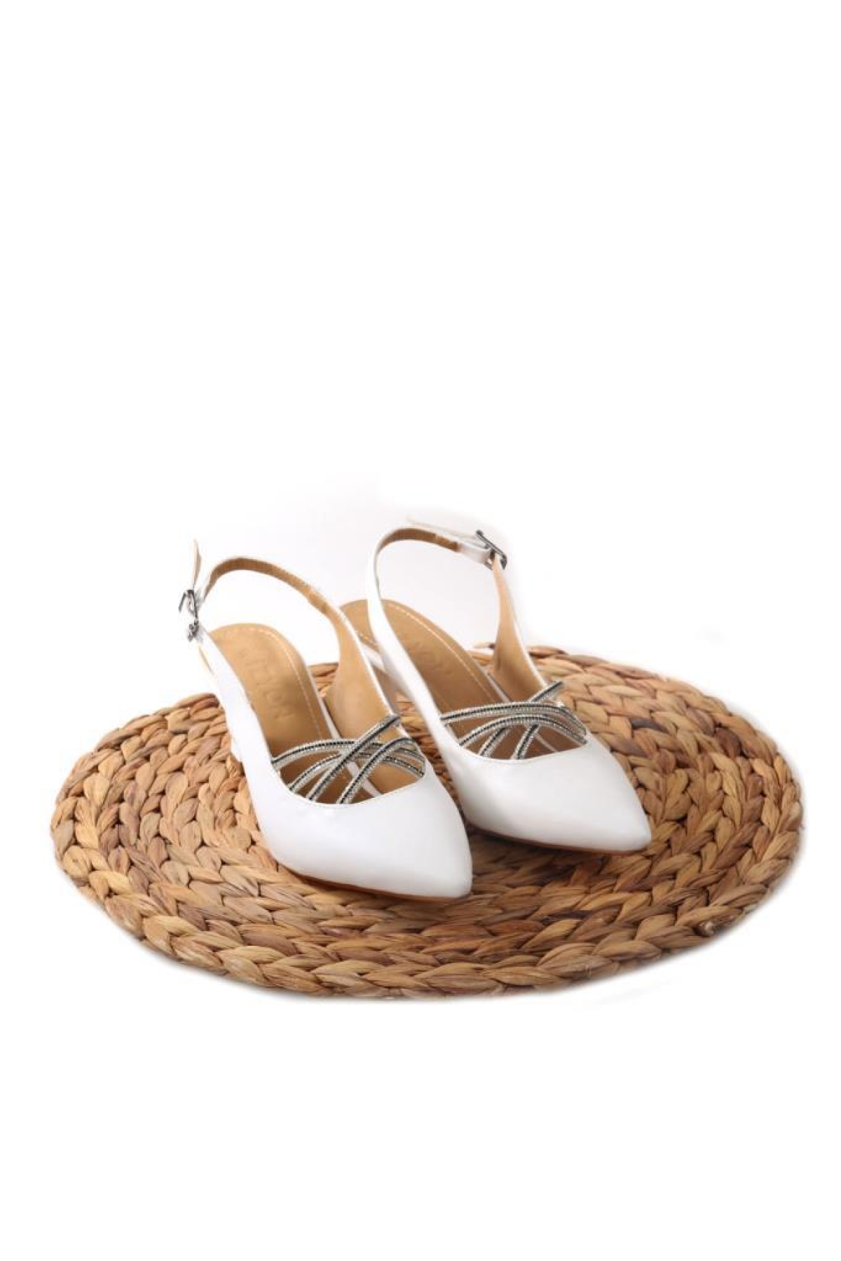 Wzy 02812 6 Cm Topuklu Kadın Arkası Açık Stiletto Ayakkabı - Görsel 5