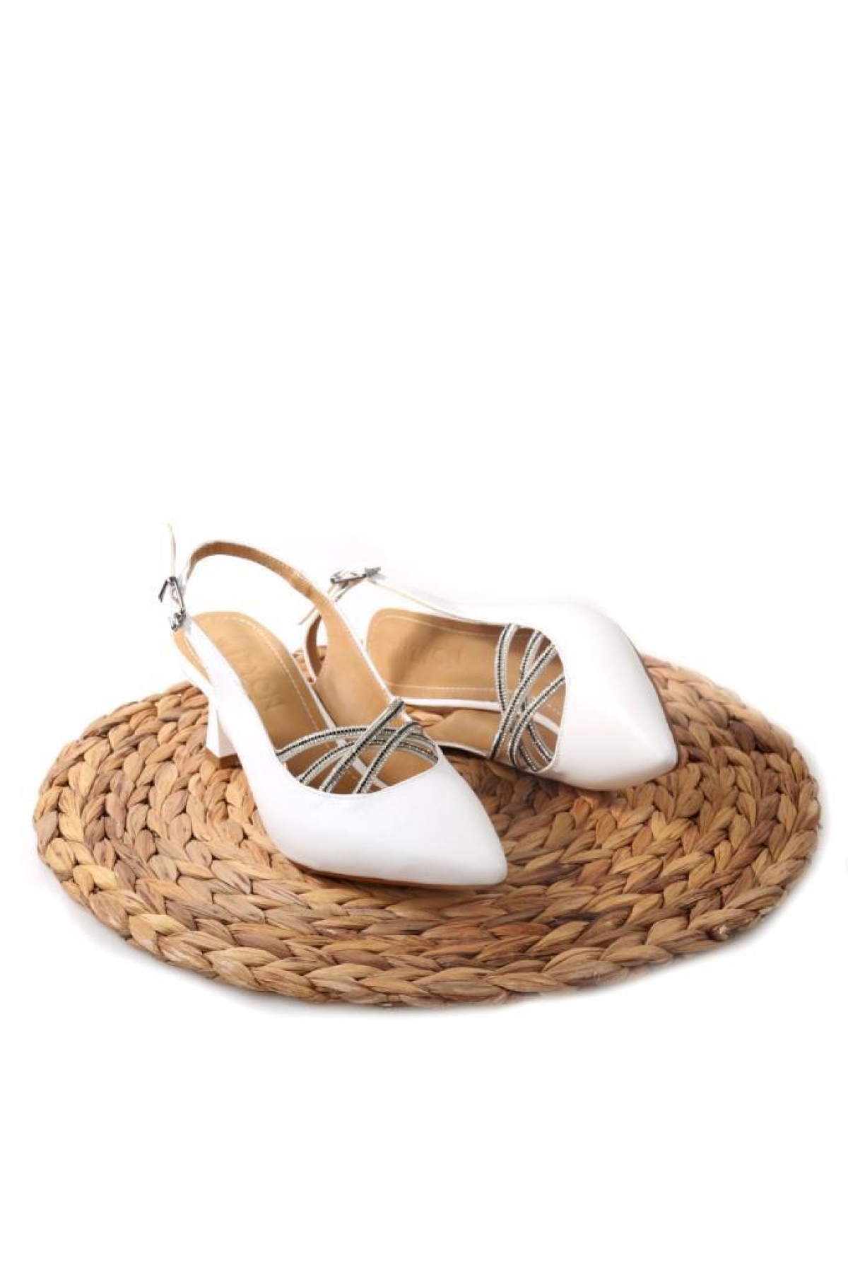 Wzy 02812 6 Cm Topuklu Kadın Arkası Açık Stiletto Ayakkabı - Görsel 6