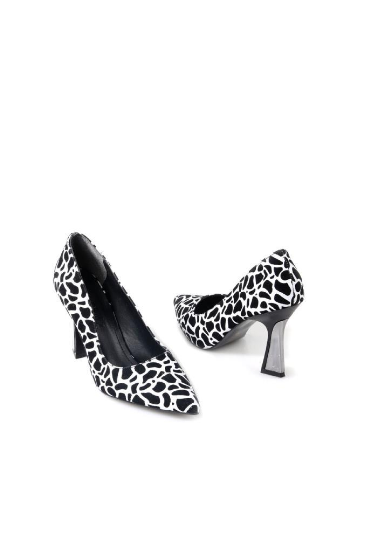 Dnz 03014 8,5 Cm Topuklu Kadın Desenli Stiletto Ayakkabı - Görsel 6