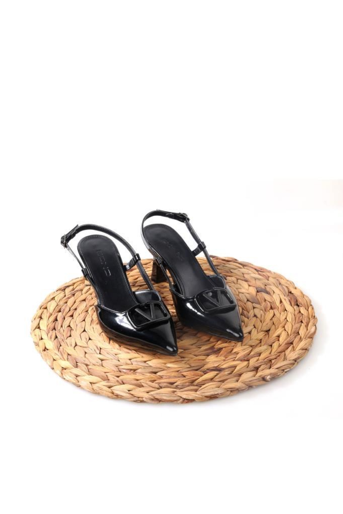 02802 Kadın Stiletto Arkası Açık Ayakkabı - Görsel 5