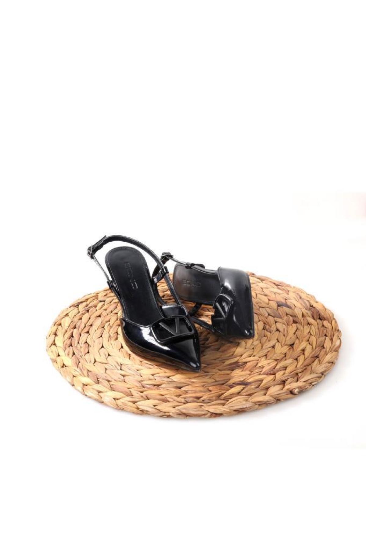 02802 Kadın Stiletto Arkası Açık Ayakkabı - Görsel 6