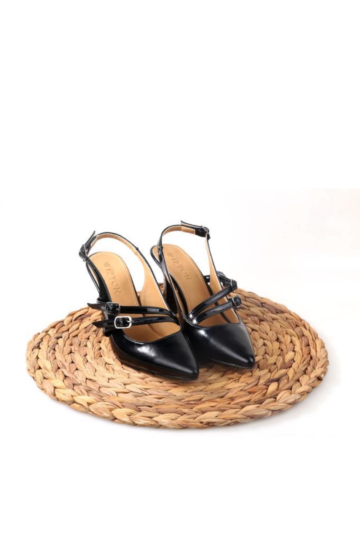 Wzy 02817 8,5 Cm Topuklu Kadın Arkası Açık Stiletto Ayakkabı - Görsel 5