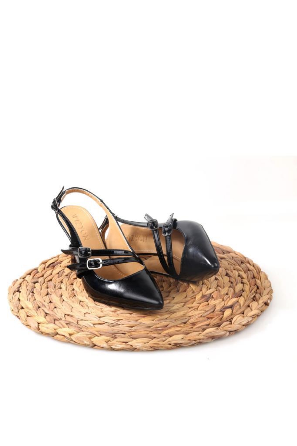 Wzy 02817 8,5 Cm Topuklu Kadın Arkası Açık Stiletto Ayakkabı - Görsel 6