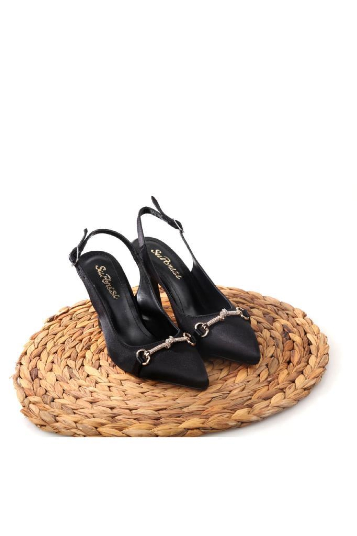 Sprs 02833 8,5 Cm Topuklu Kadın Arkası Açık Stiletto Ayakkabı - Görsel 5