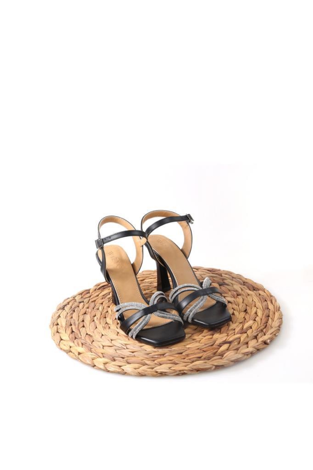 Wzy 02811 8,5 Topuklu Kadın Taşlı Sandalet Ayakkabı - Görsel 6