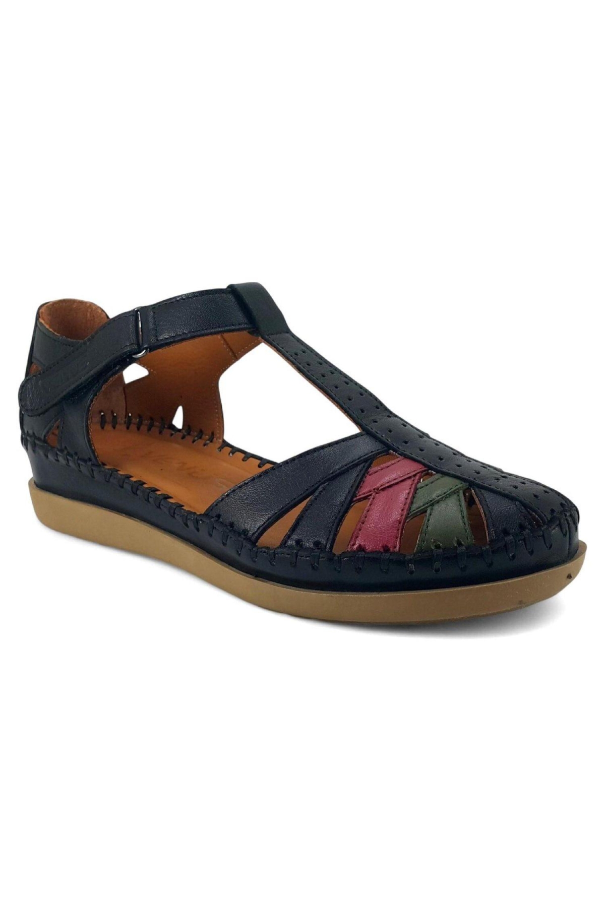 25033540Y Kadın Deri Sandalet - Görsel 2