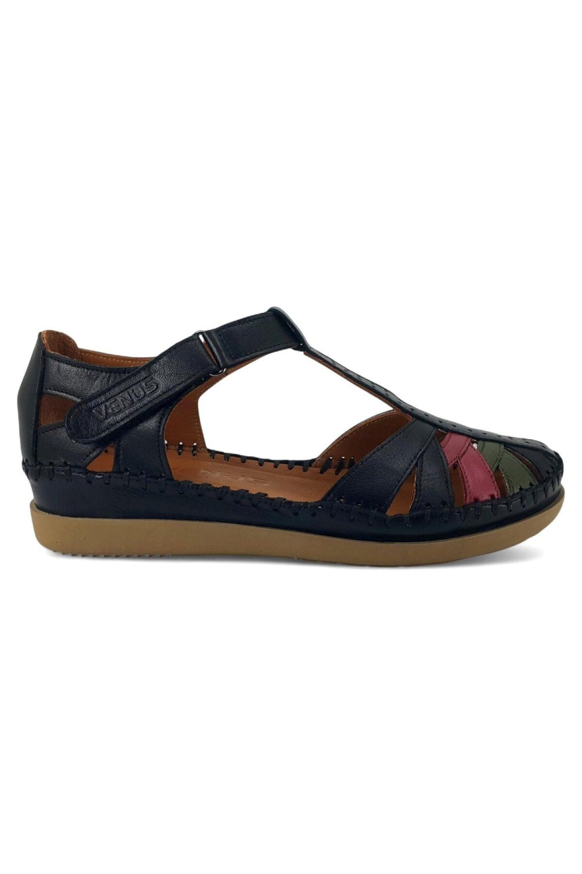 25033540Y Kadın Deri Sandalet - Görsel 3