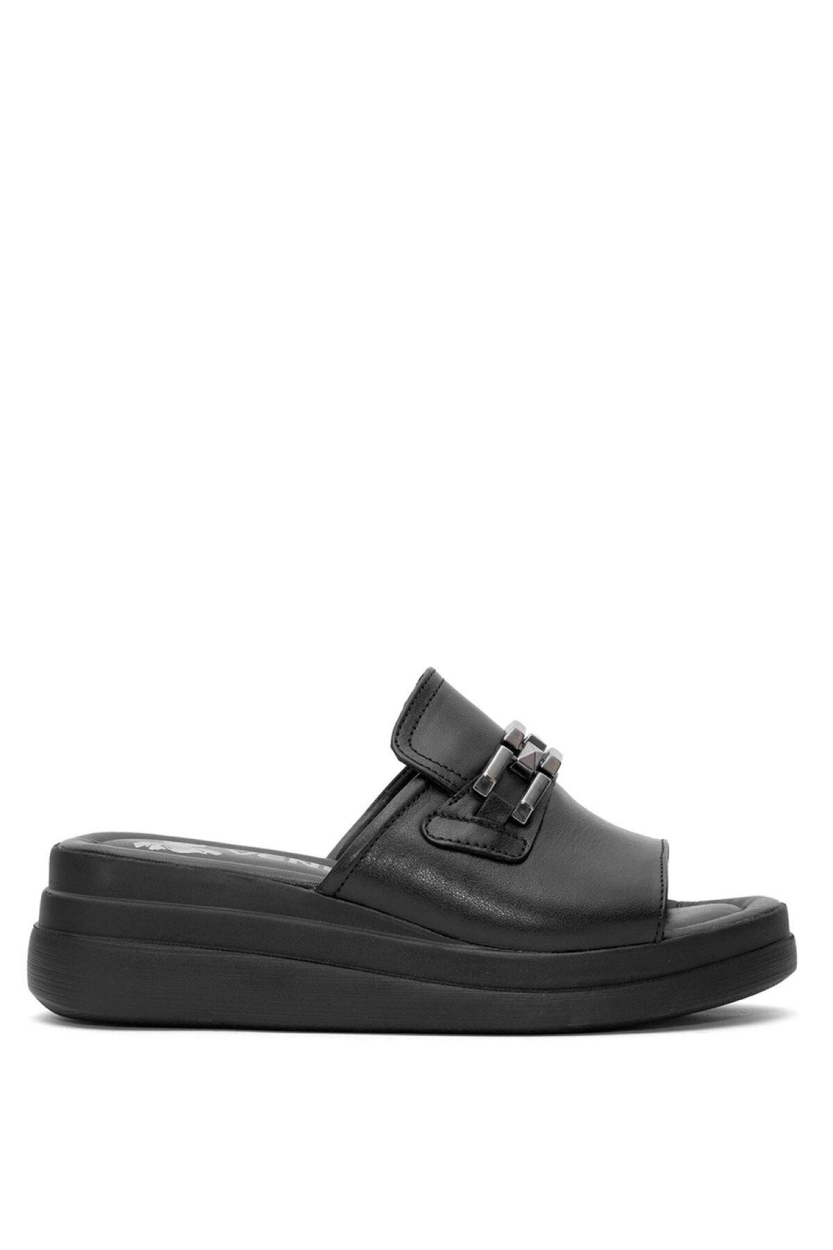 2409915Y Kadın Deri Terlik - Görsel 2