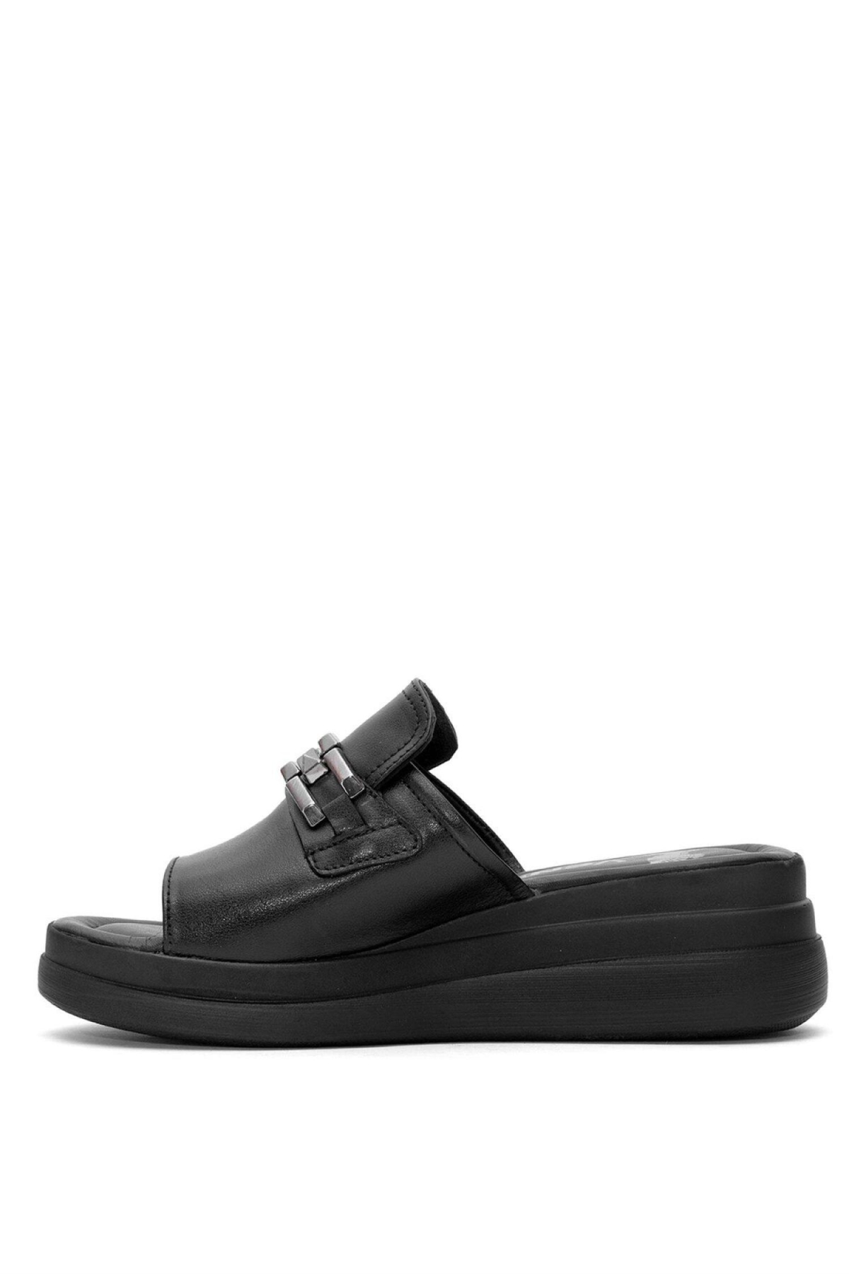 2409915Y Kadın Deri Terlik - Görsel 4